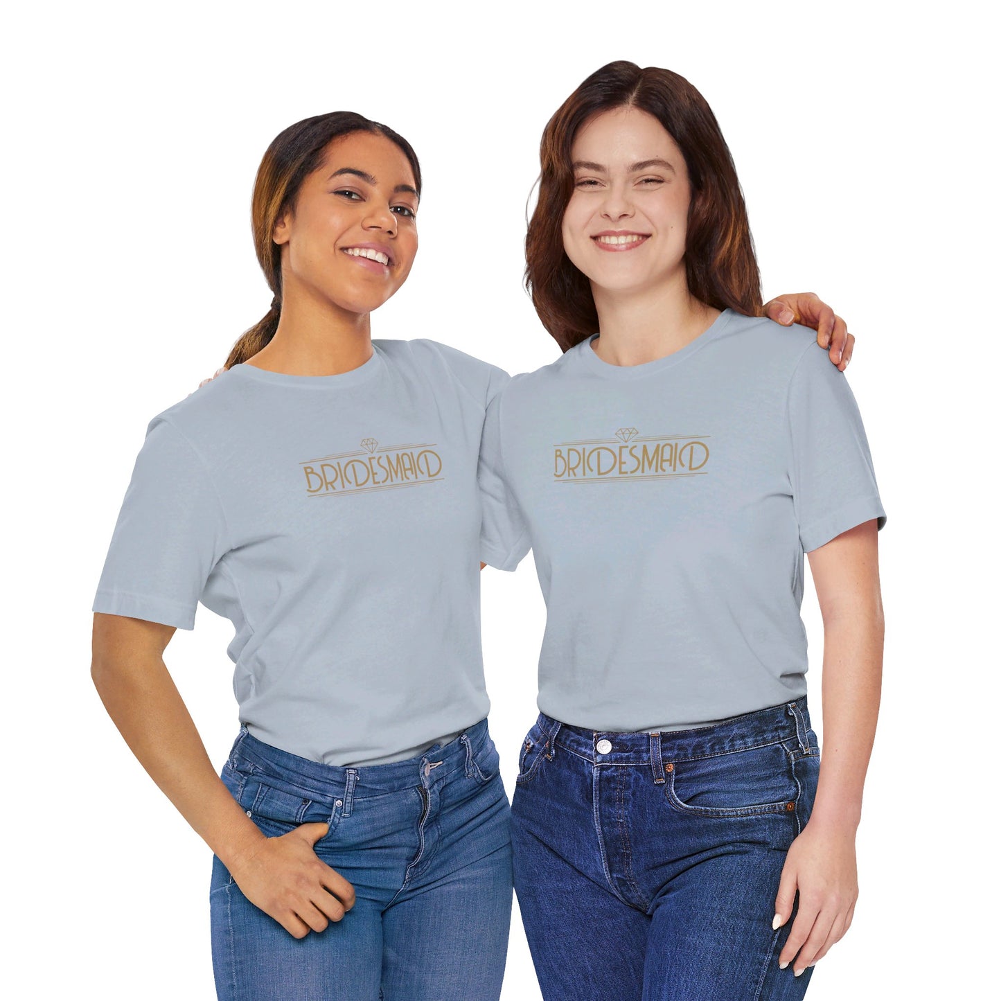 Bridesmaid Art Deco Unisex Jersey Short Sleeve Tee Bachelorette Party Shirt