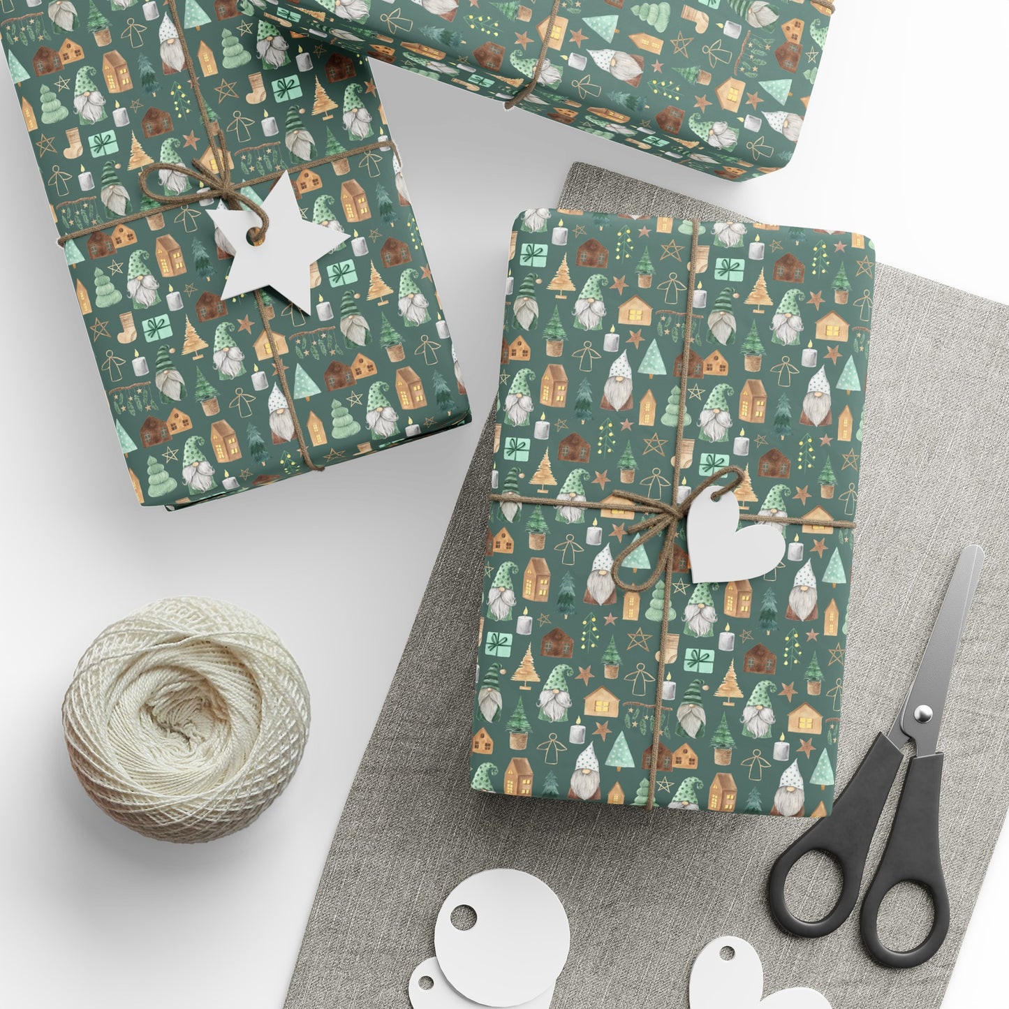 Christmas Gnome Wrapping Paper