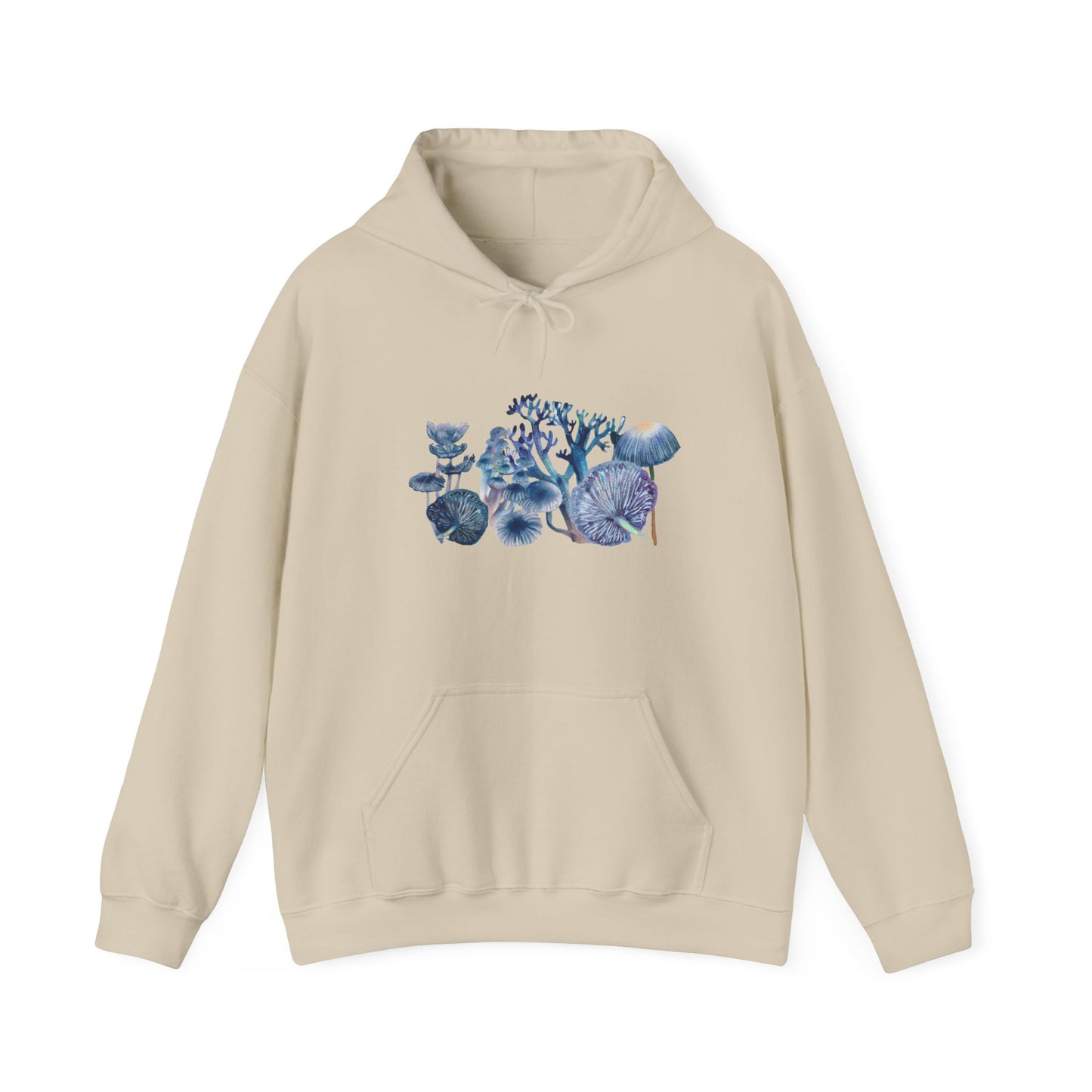 Blue Watercolor Mushroom Heavy Blend Sweatshirt