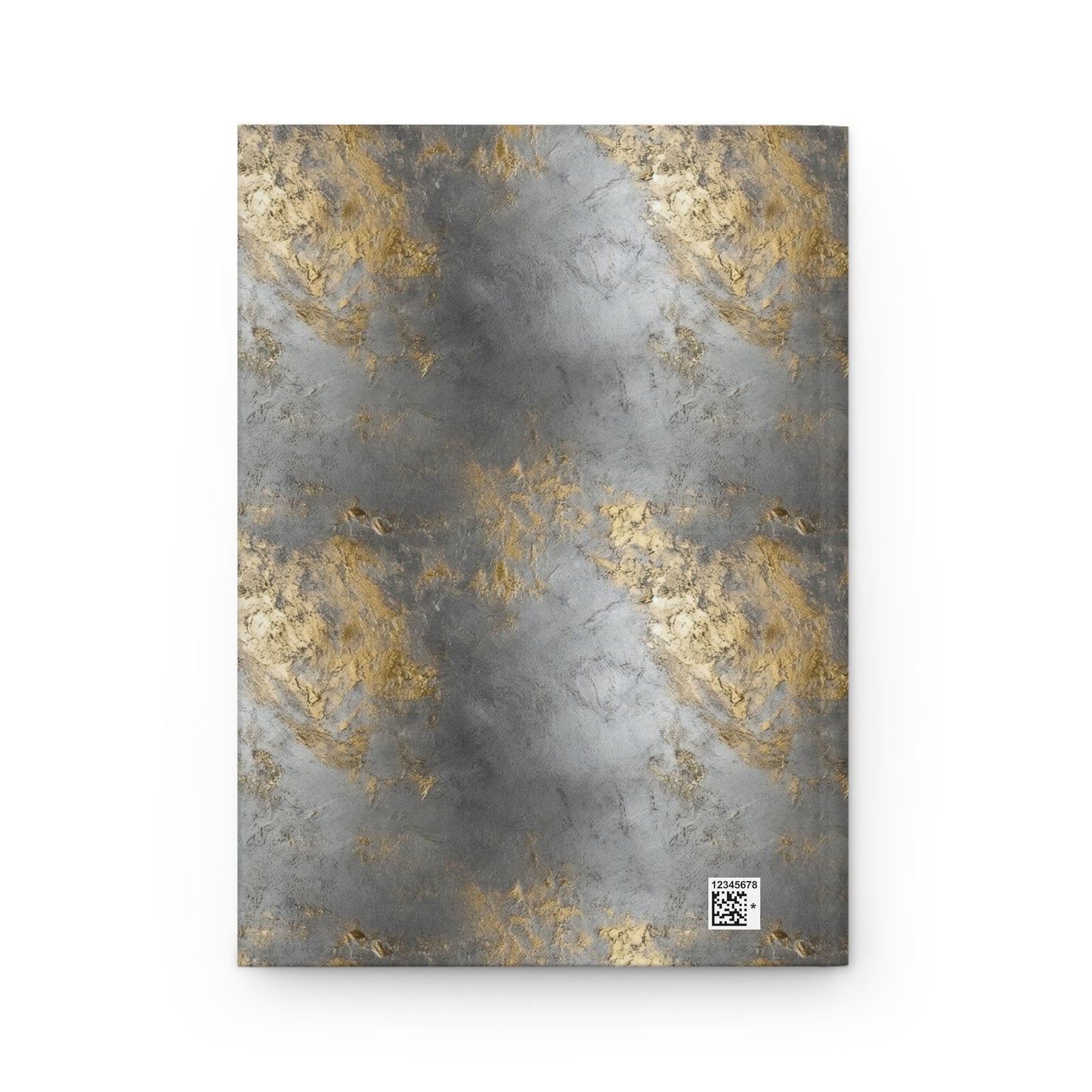 Trendy Metallic Silver and Gold Hardcover Journal