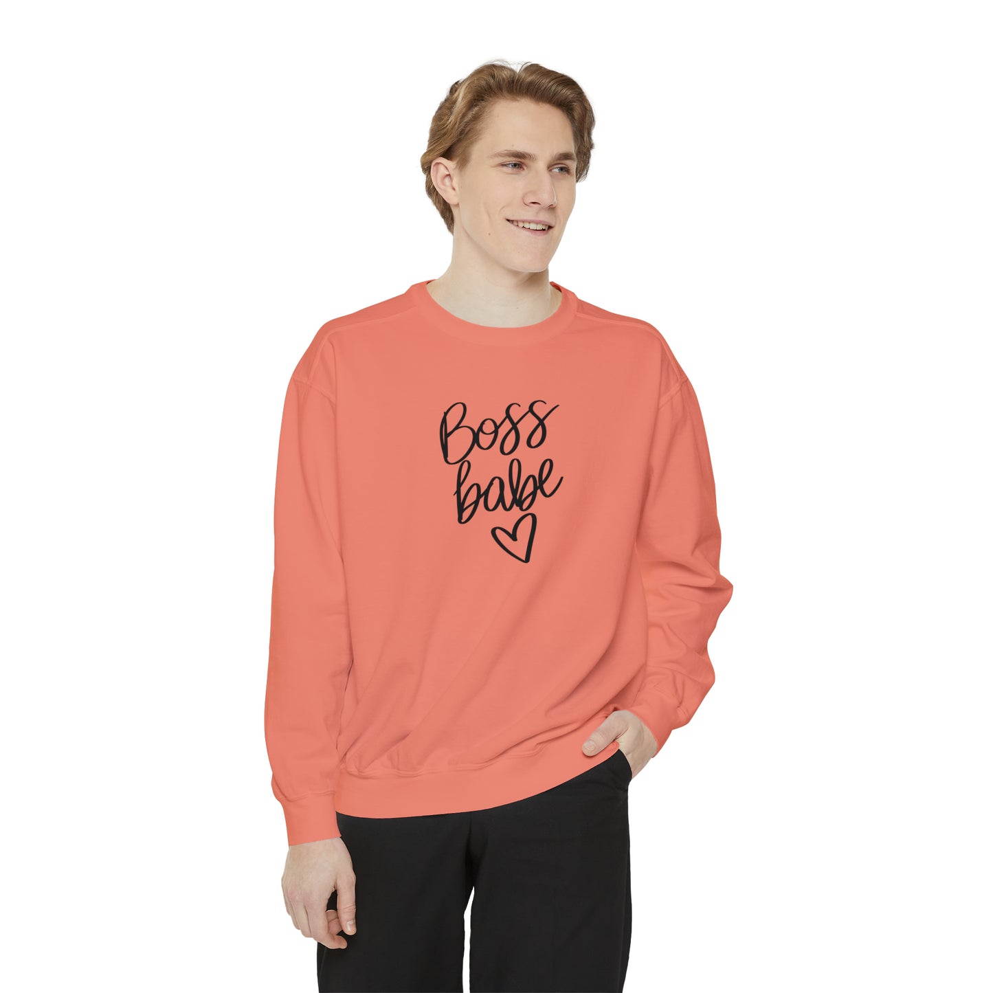 Boss Babe Unisex Garment-Dyed Sweatshirt