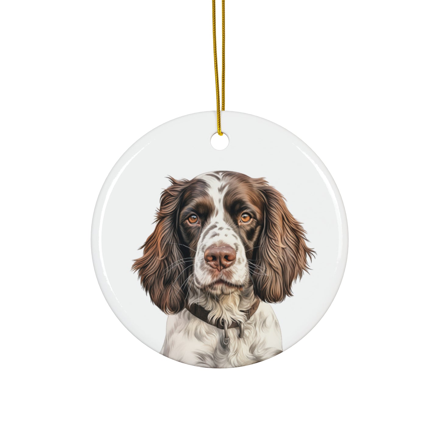 English Springer Spaniel Ceramic Ornament