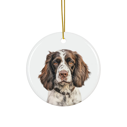 English Springer Spaniel Ceramic Ornament