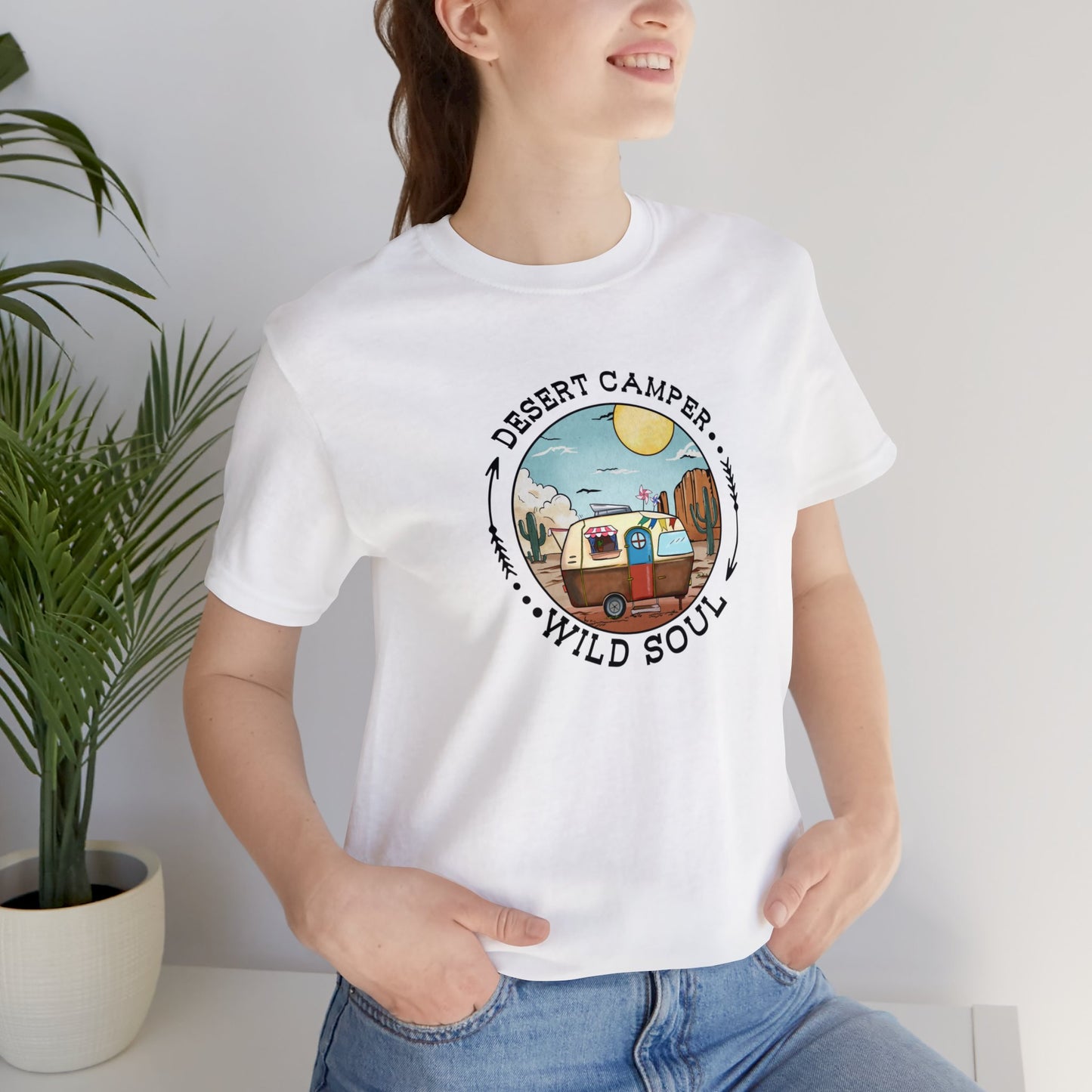 Desert Camper WIld Soul Camp Shirt Unisex Jersey Short Sleeve Tee T-Shirt