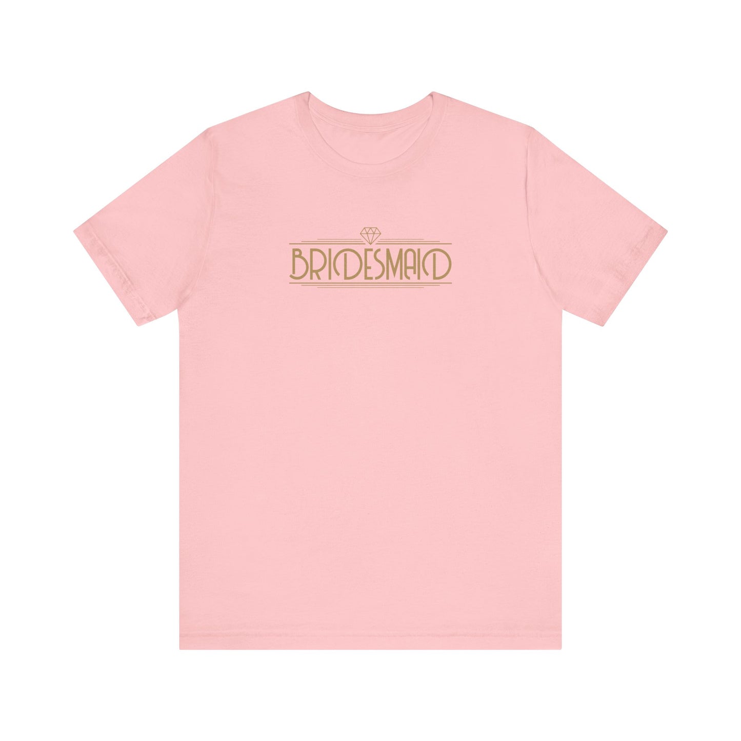 Bridesmaid Art Deco Unisex Jersey Short Sleeve Tee Bachelorette Party Shirt