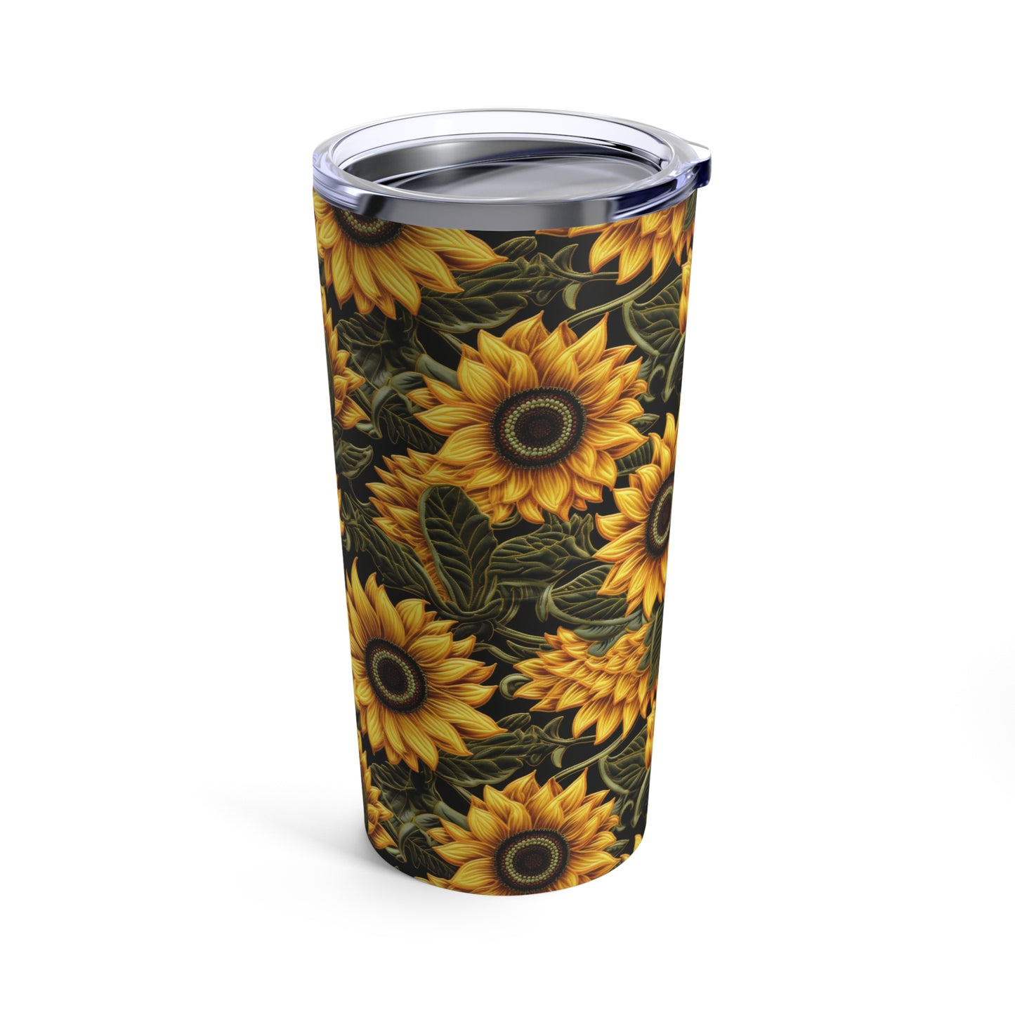 Embroidery Sunflower Tumbler 20oz Flower Tumbler