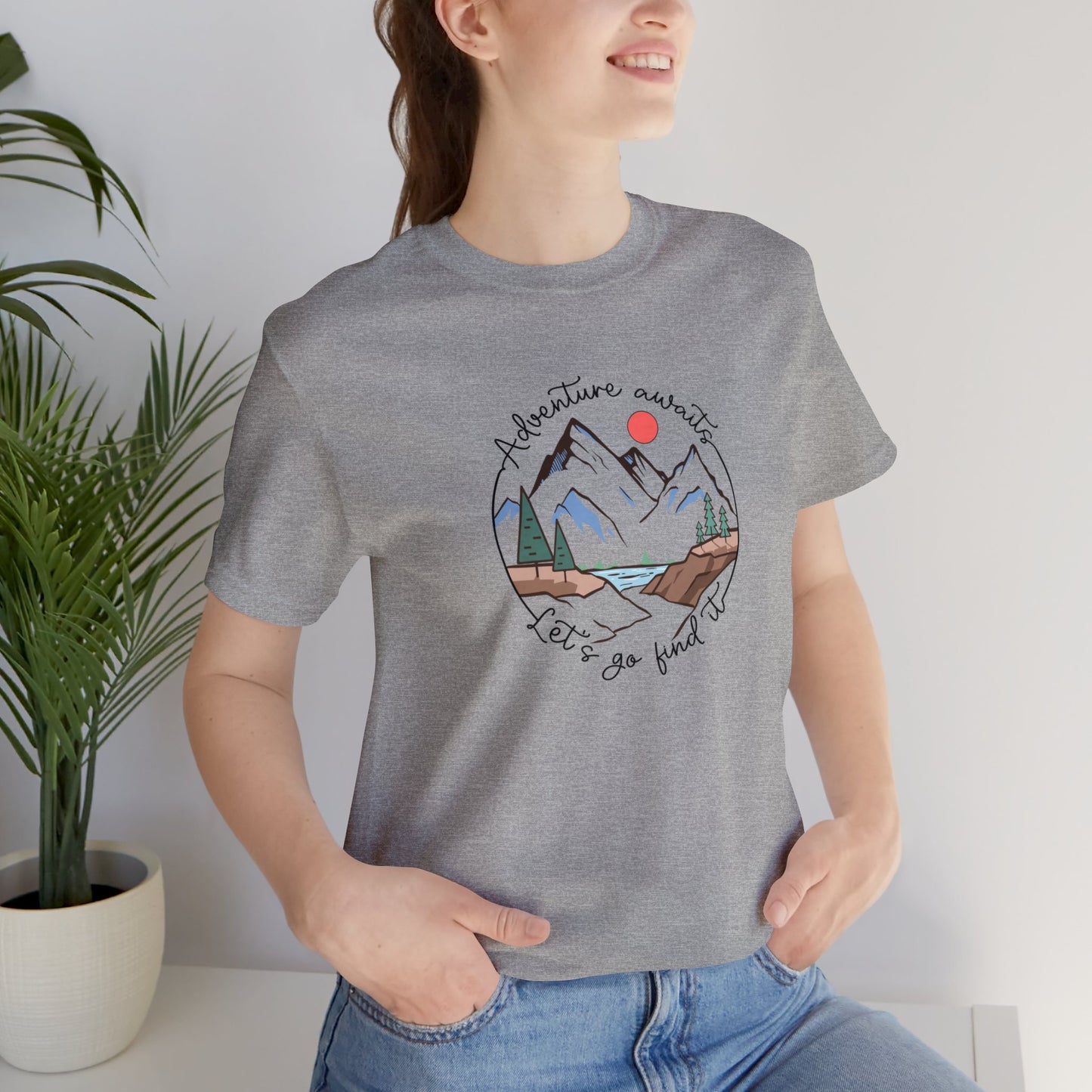 Adventure Awaits Let's Go Find It Camp T Shirt