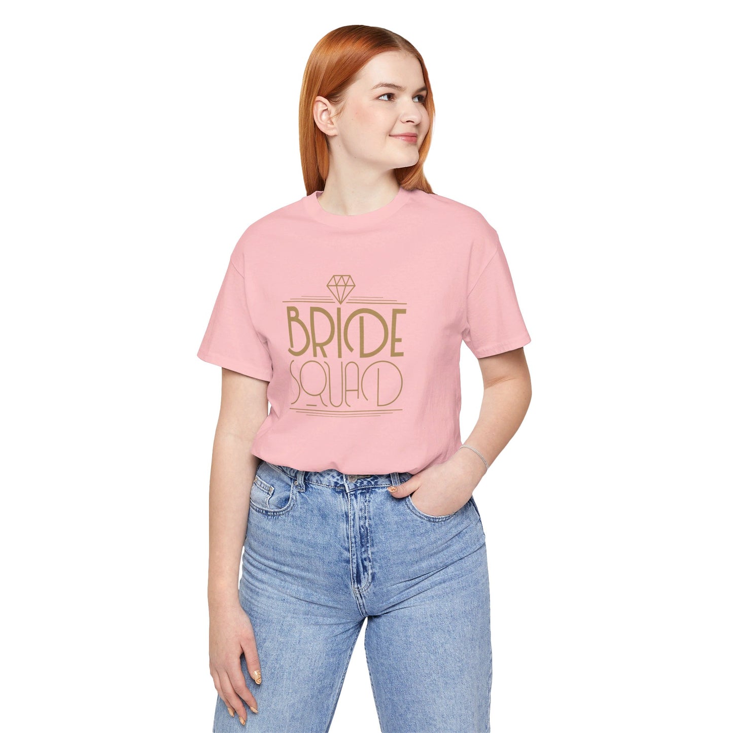 Bride Squad Art Deco Unisex Jersey Short Sleeve Tee Bachelorette Party Shirt