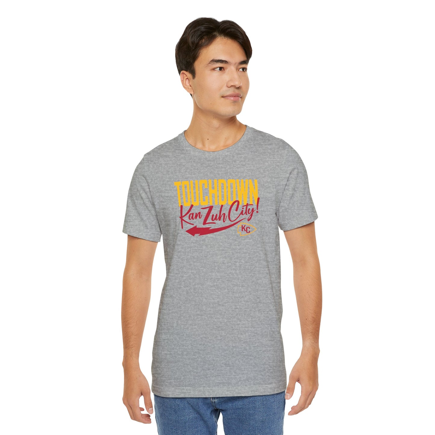 Touch Down Kan Zuh City Kansas City Unisex Jersey Short Sleeve Tee T-Shirt