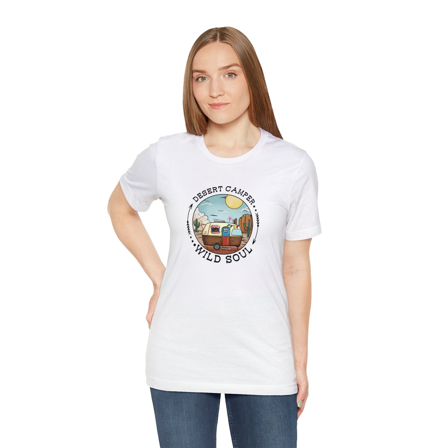 Desert Camper WIld Soul Camp Shirt Unisex Jersey Short Sleeve Tee T-Shirt