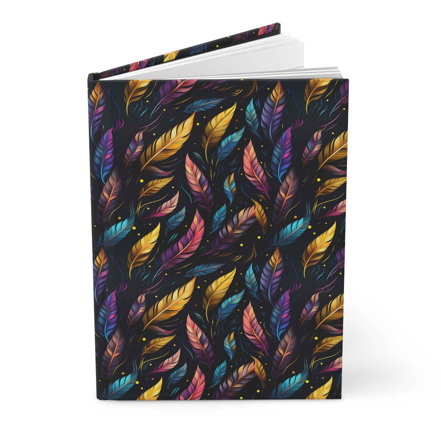 Glamorous Rich Feather Hardcover Journal Matte Notebook Garden journal