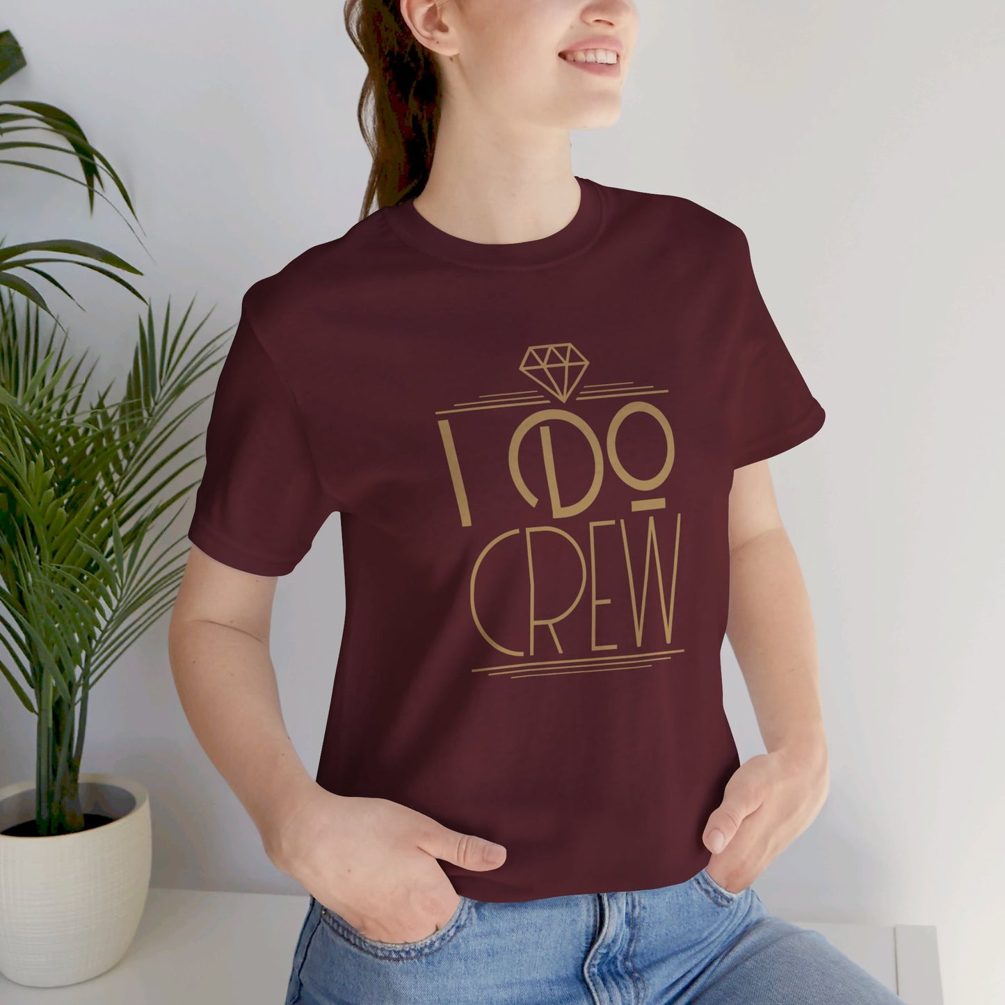 I Do Crew Art Deco Unisex Jersey Short Sleeve Tee Bachelorette Party Shirt