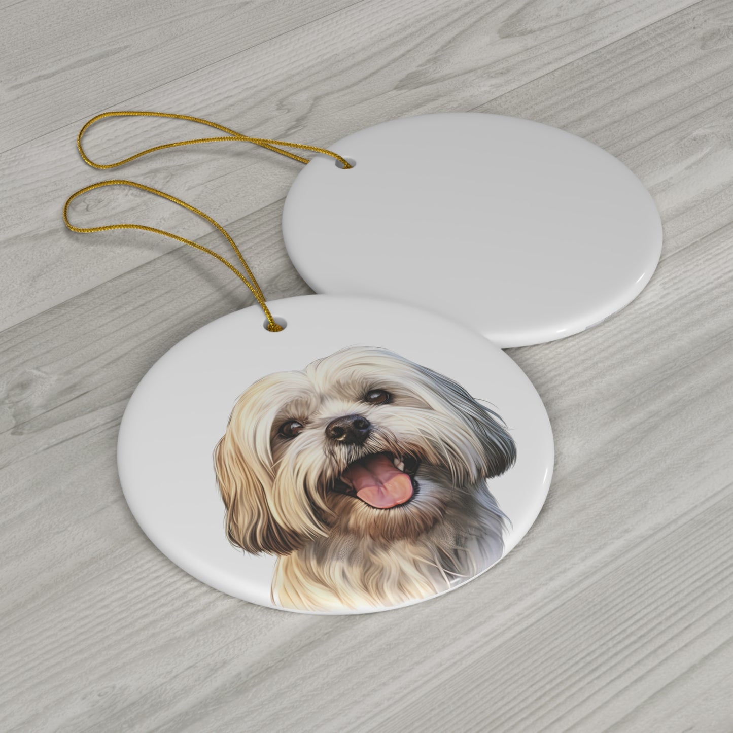 Lhasa Apso Ceramic Ornament