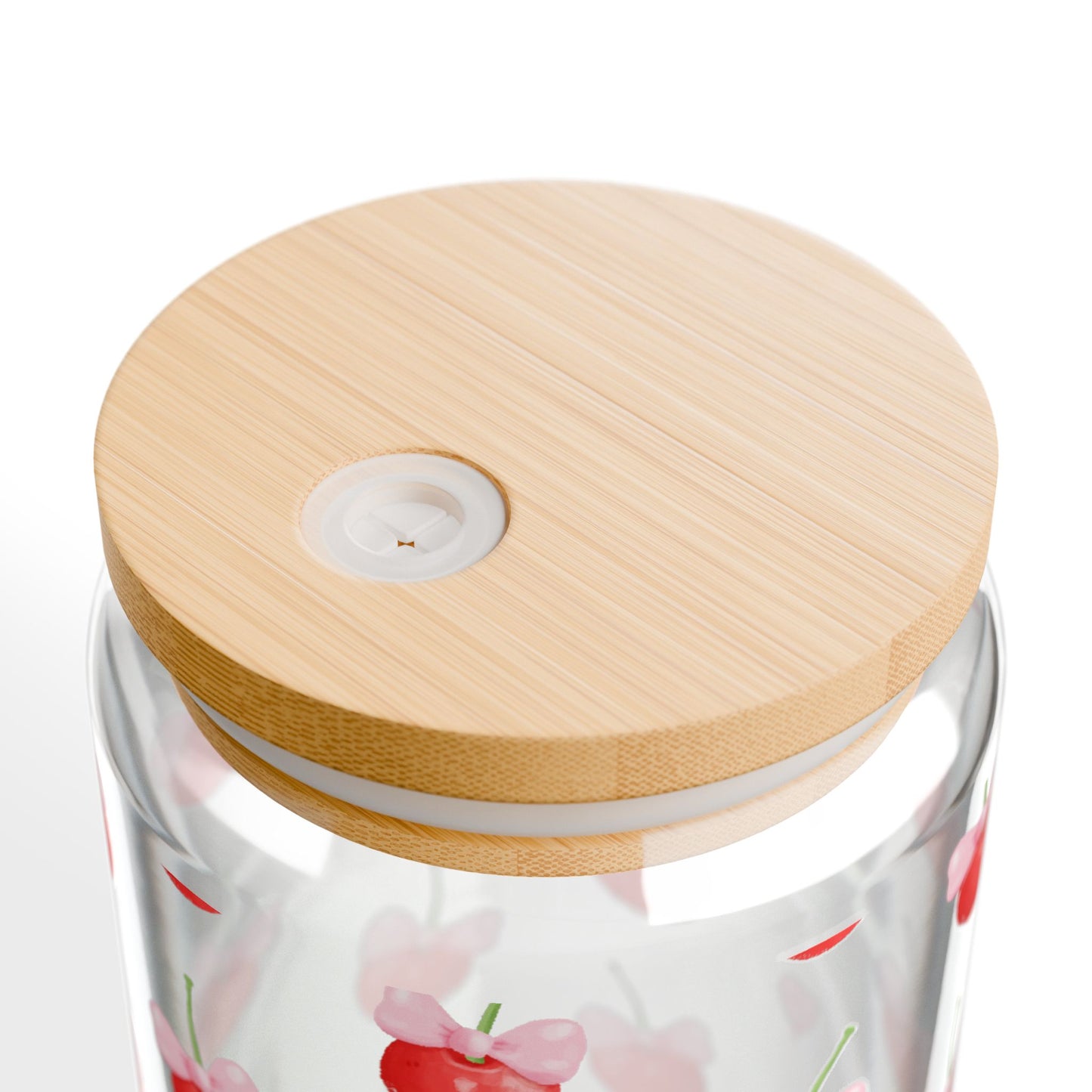 Cherries and Bows Couquette Sipper Glass, 16oz
