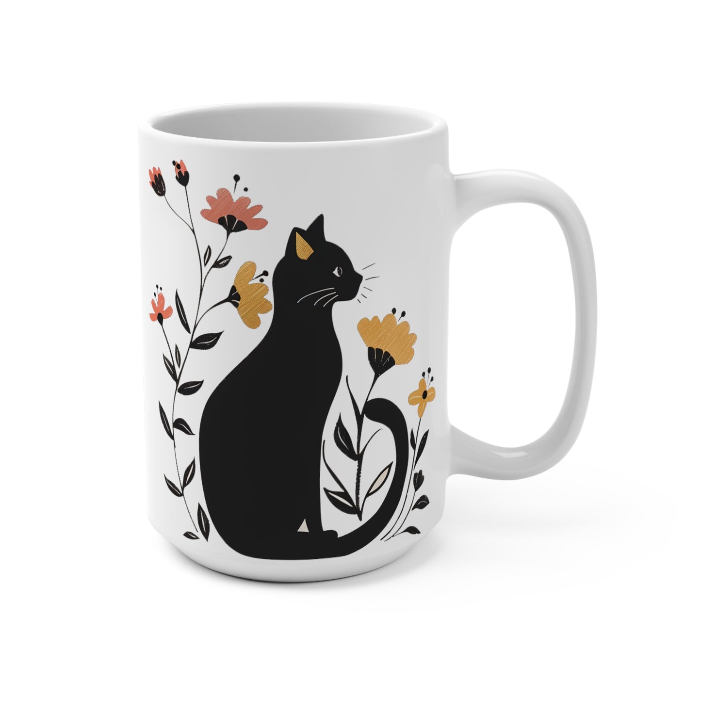 Black Cat Mug 15oz