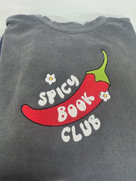 Spicy Book Club Embroidered Sweatshirt