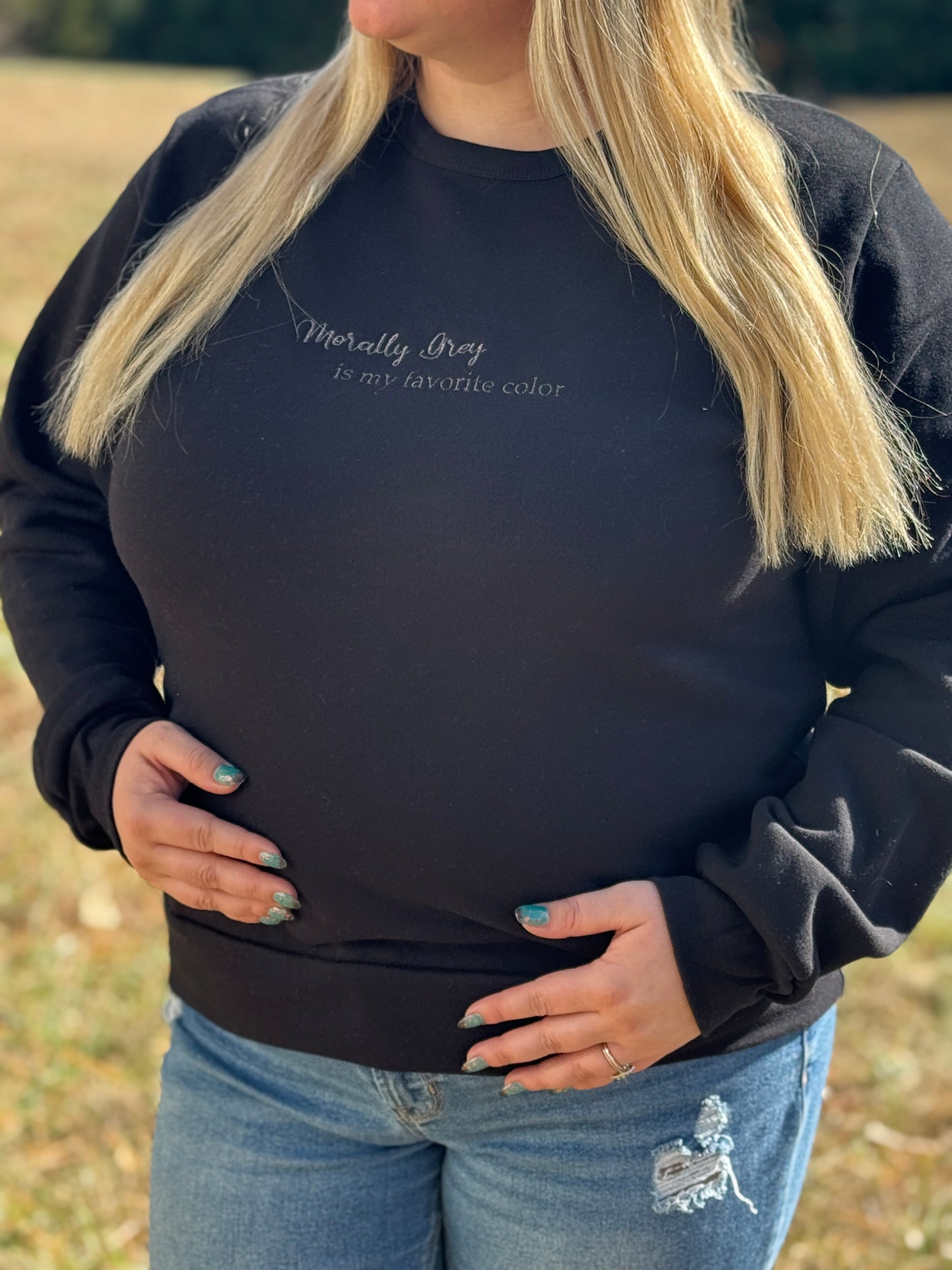 Morally Grey Swestshirt