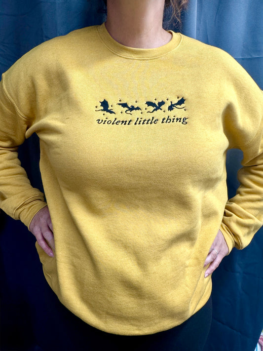 Violent Little Thing Bookish Dragon Sweatshirt