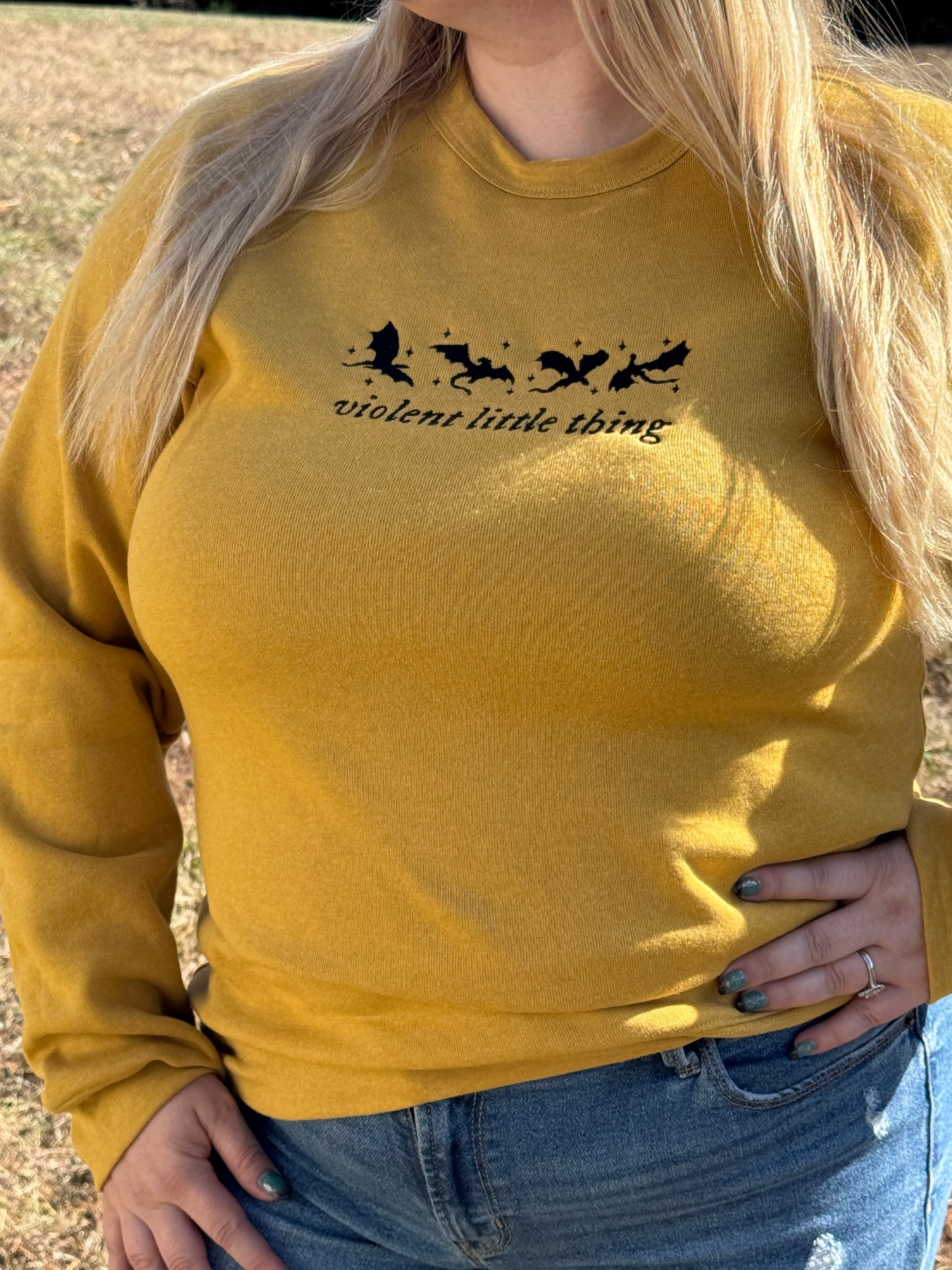 Violent Little Thing Bookish Dragon Sweatshirt