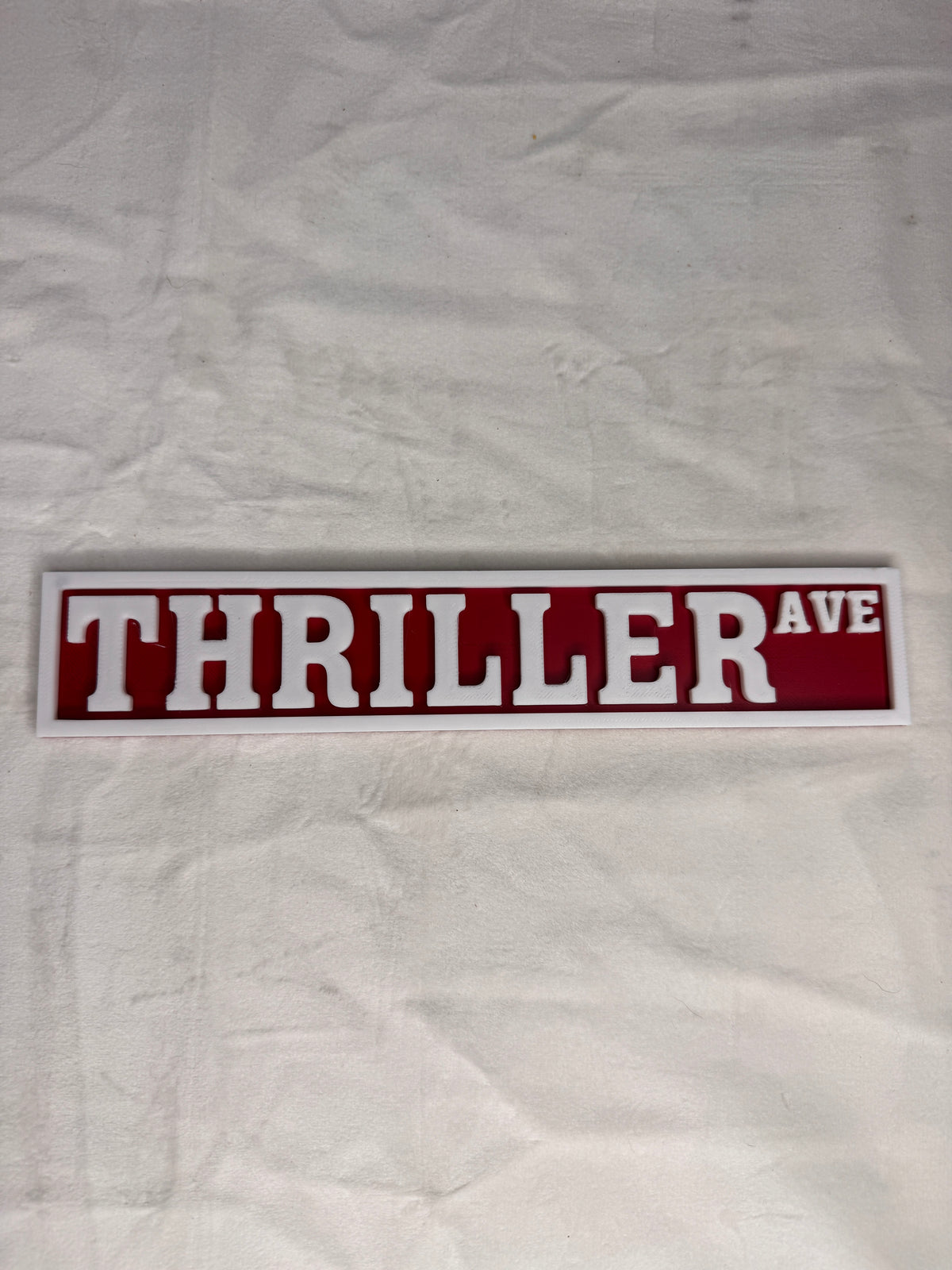 Thriller Tabletop Sign