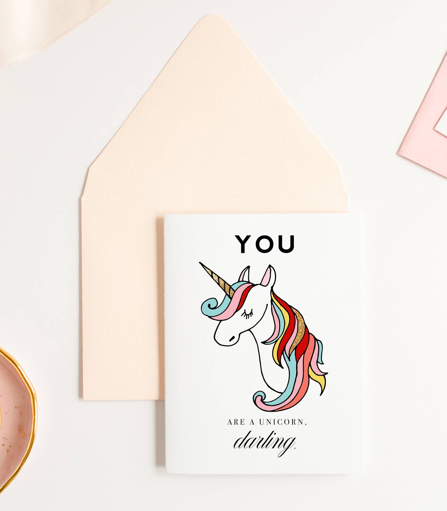 You are a Unicorn Darling - Friendship Greeting Card