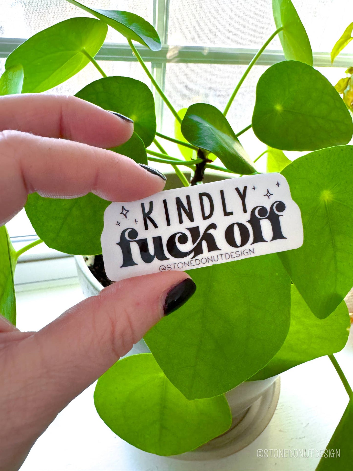 Kindly Fuck Off Vinyl Sticker