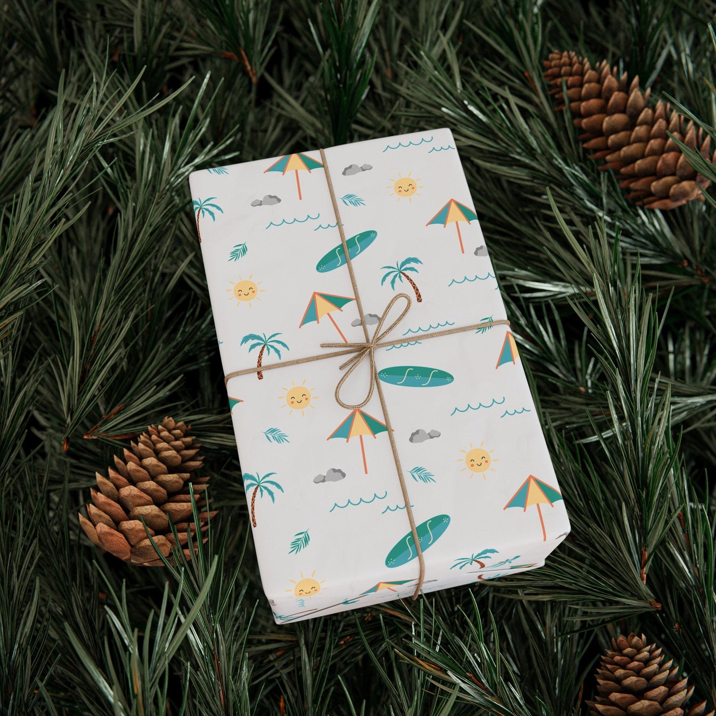 Beach Wrapping Paper Cute Giftwrap