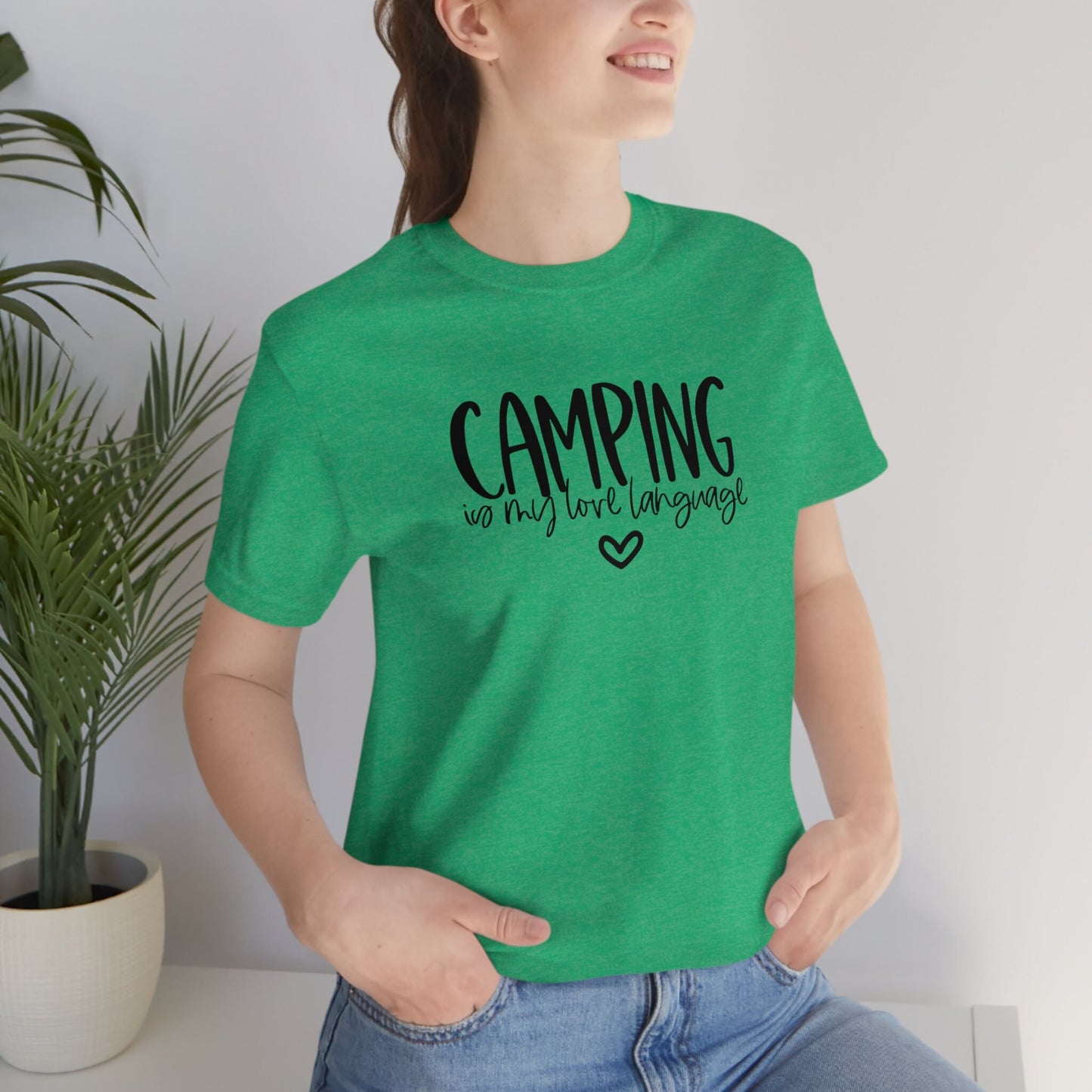 Camping is My Love Language Jersey Short Sleeve Tee Camping Shirt