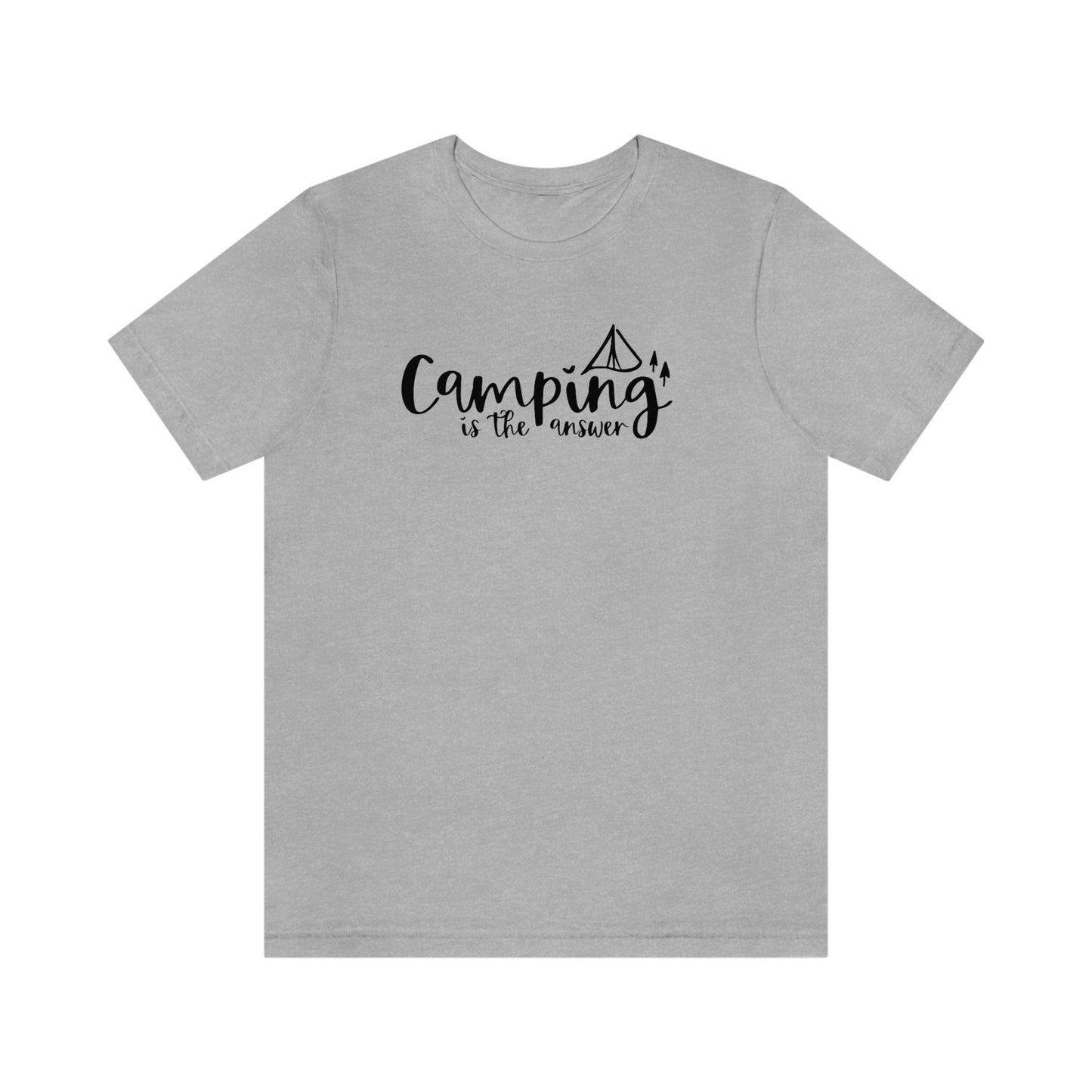 Camping is Life Jersey Short Sleeve Tee Camper Shirt