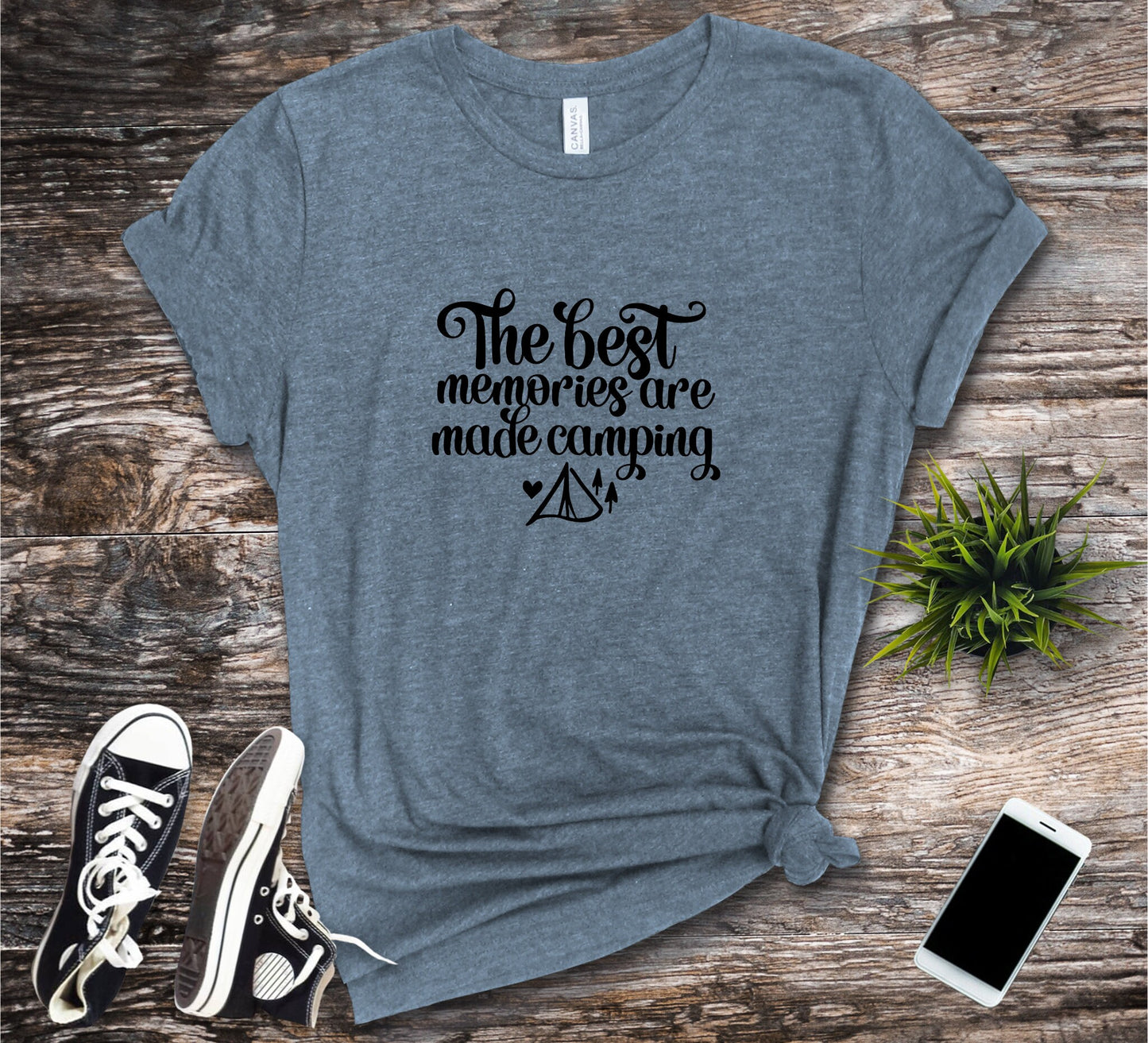 The Best Memories Are Made Camping Jersey Short Sleeve Tee Camping Memories Camper Shirt