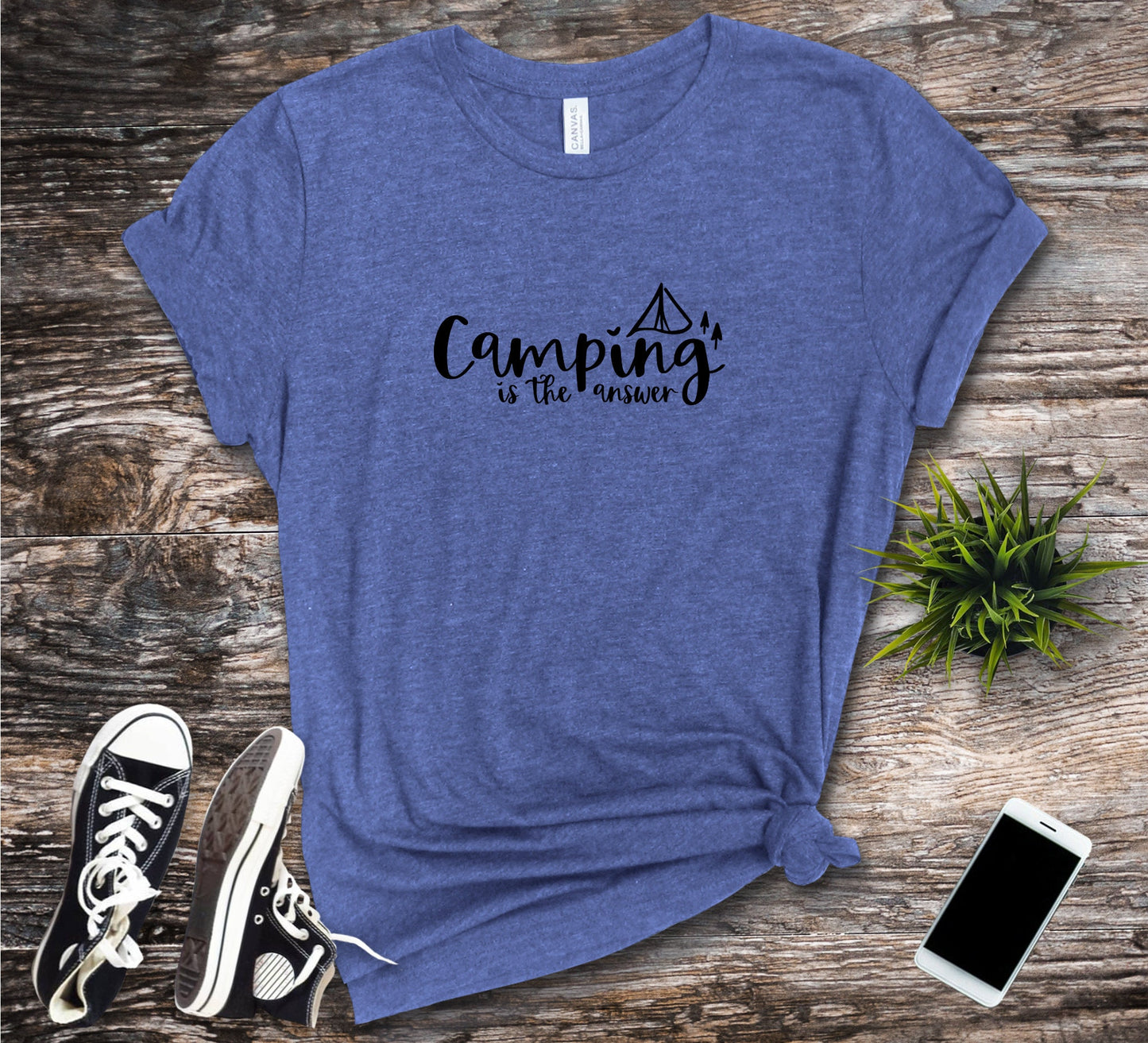 Camping is Life Jersey Short Sleeve Tee Camper Shirt