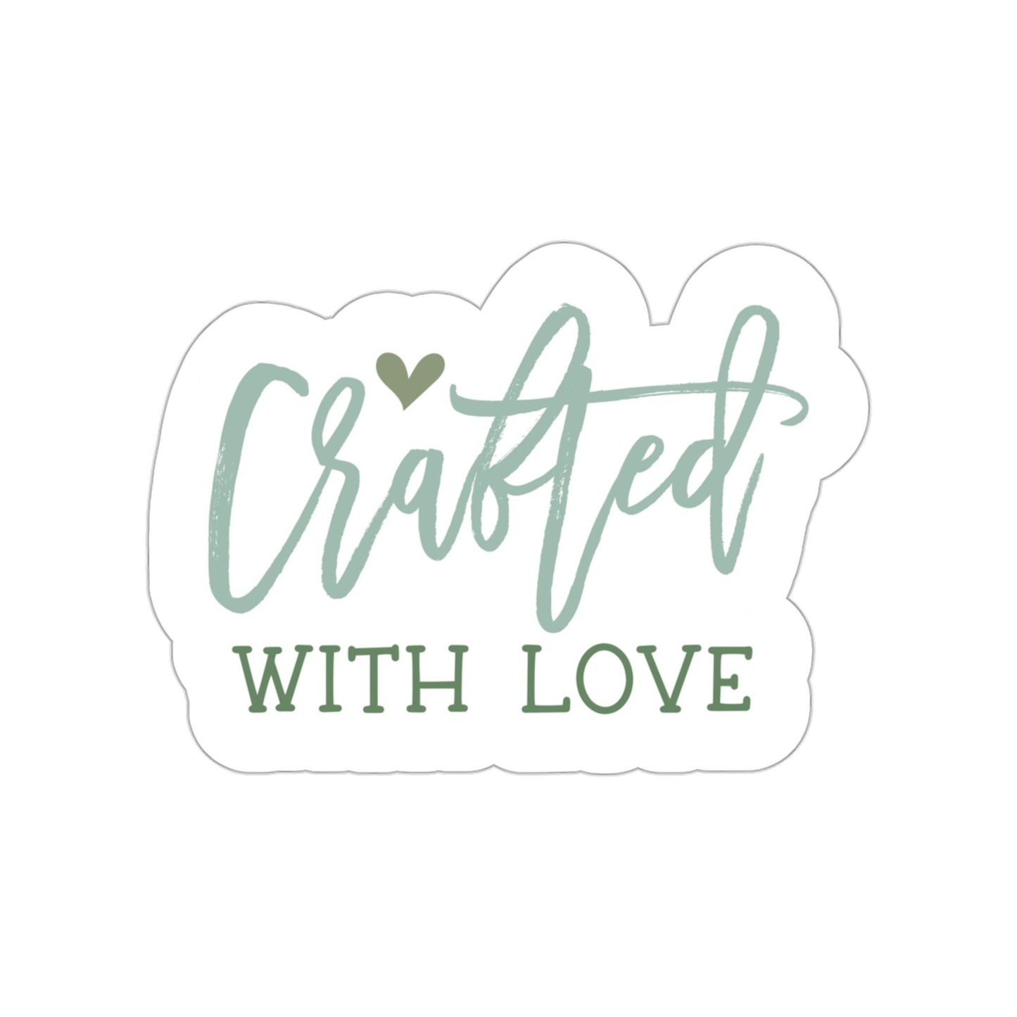 Crafted With Love Small Business Kiss-Cut Sticker Mailer Sticker