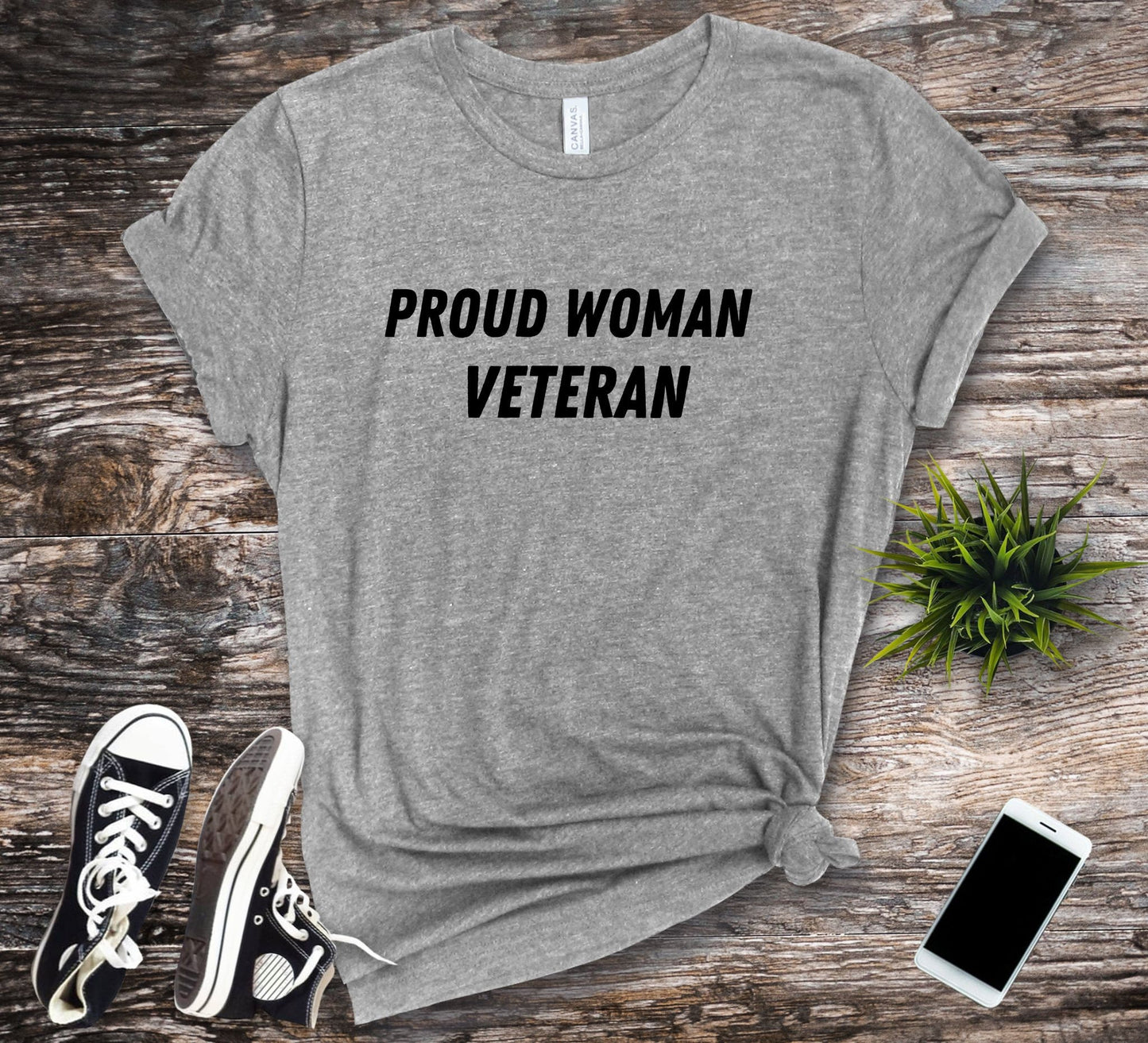 Proud Woman Veteran Female Veteran T Shirt Jersey Short Sleeve Tee Army Navy Air Force Marine Corps Space Force Coast Guard