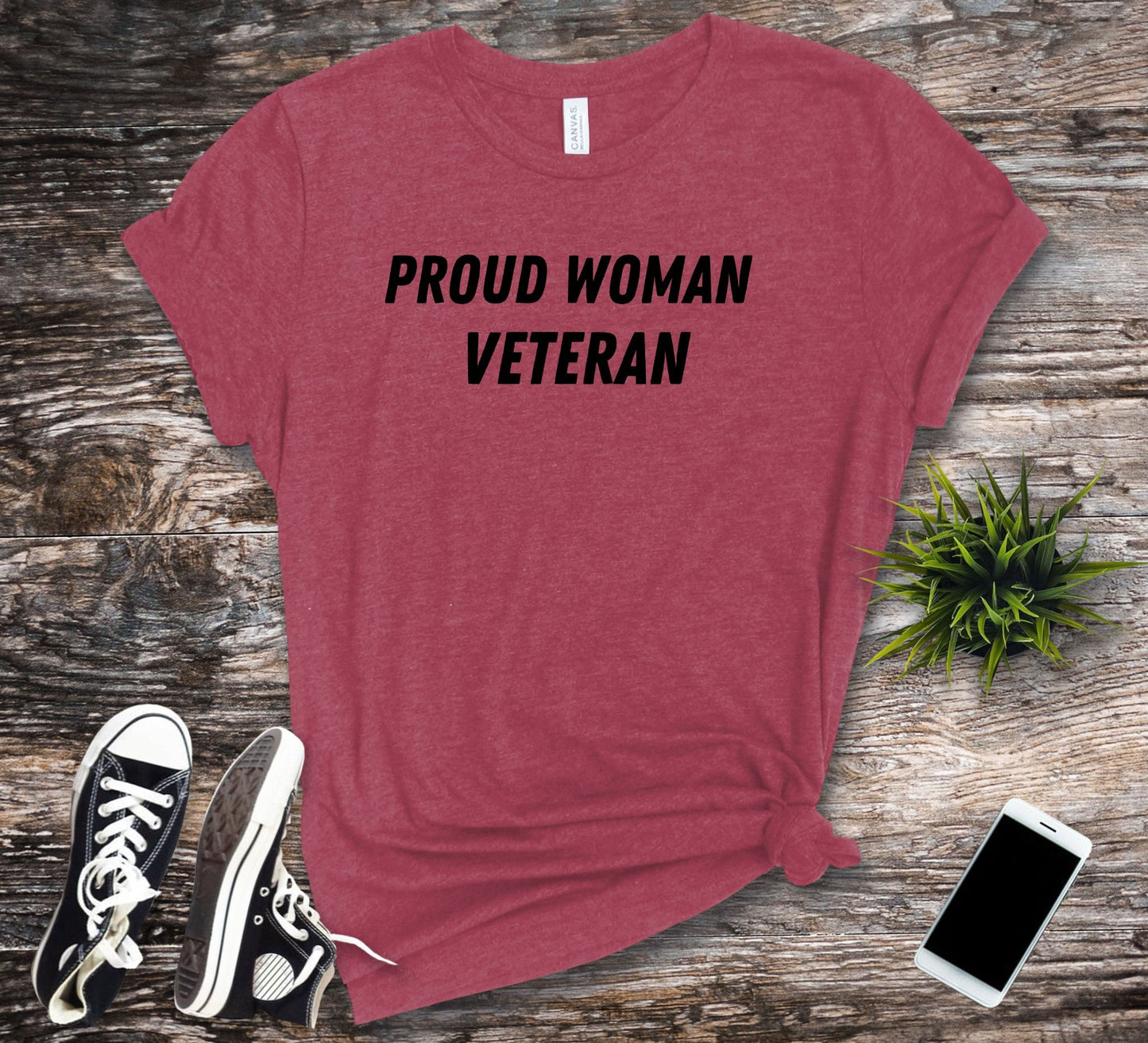 Proud Woman Veteran Female Veteran T Shirt Jersey Short Sleeve Tee Army Navy Air Force Marine Corps Space Force Coast Guard