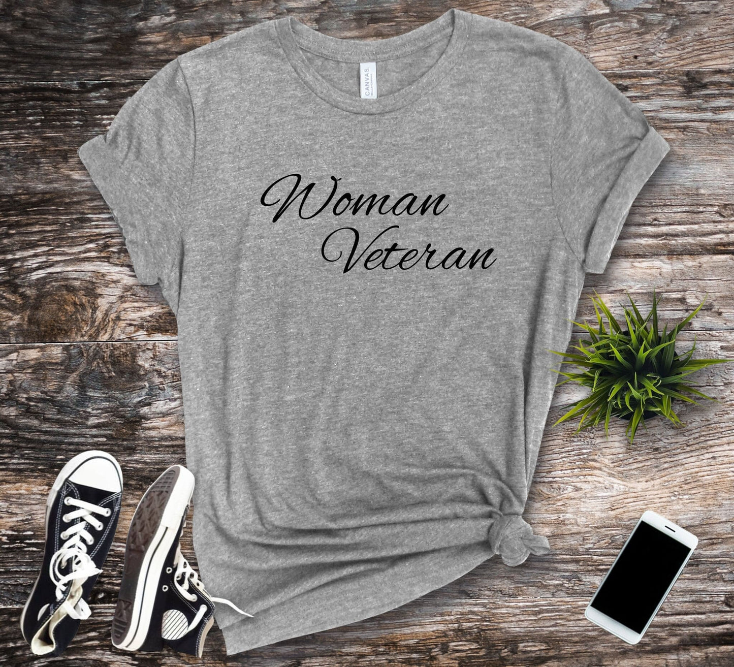 Woman Veteran Female Veteran T Shirt Jersey Short Sleeve Tee Army Navy Air Force Marine Corps Space Force Coast Guard