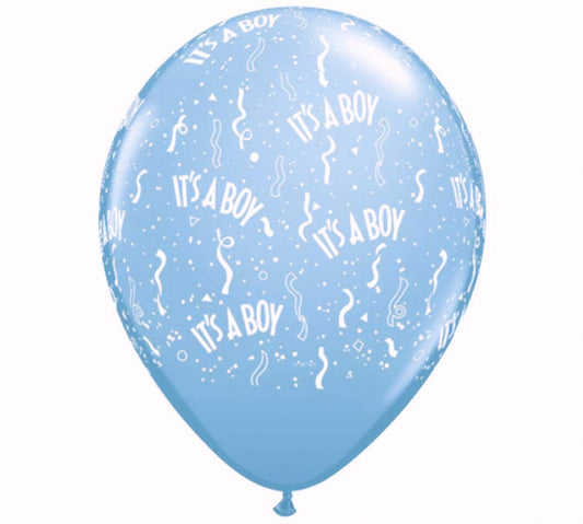 It's a Girl It's a Boy 11 Inch Latex Gender Reveal Balloons 5 Balloons