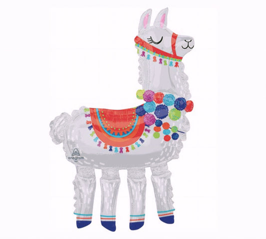 Llama 58 Inch Airwalker Foil Helium Balloon