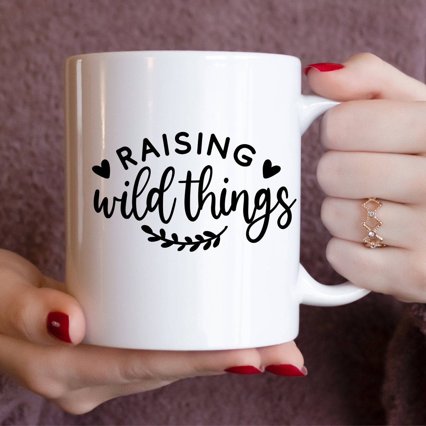 Raising Wild Things Mom Mug 15oz