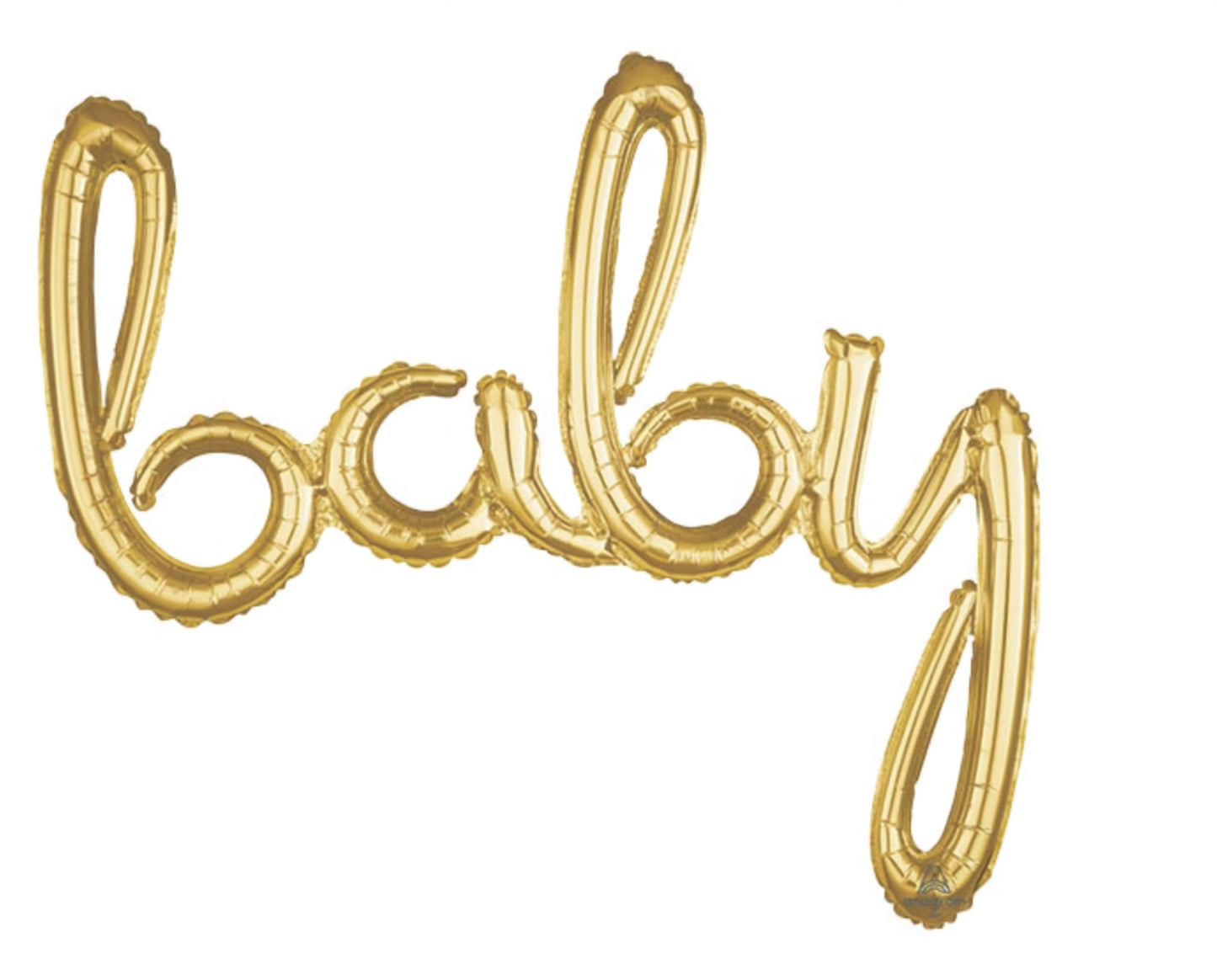 Gold Baby Foil Balloon Air Fill 39 Inch Balloon