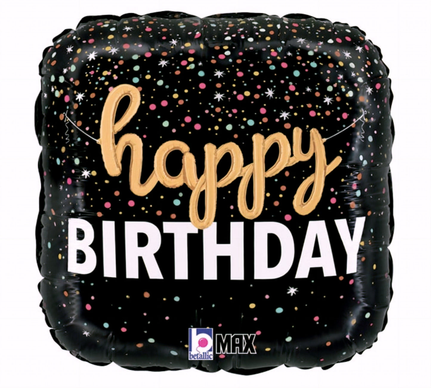 Happy Birthday Confetti Foil Balloon