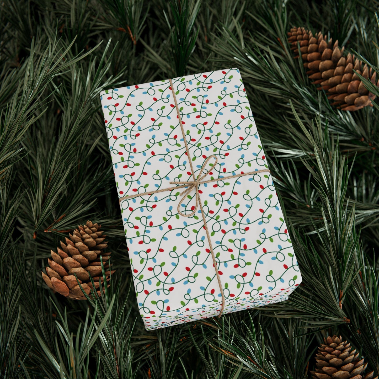 Christmas Gift Wrapping Paper Lights Holiday Wrapping Paper Christmas Gift Wrapping Paper Christmas Lights Paper