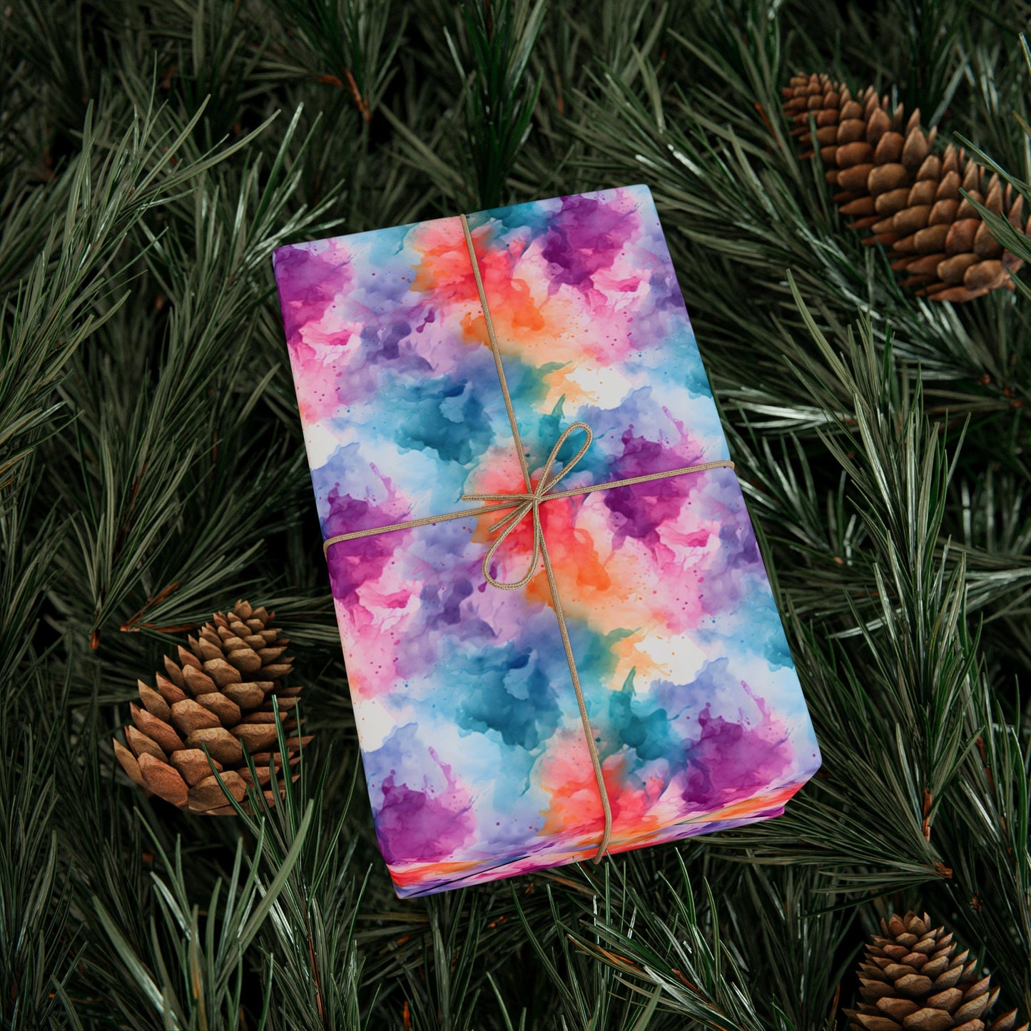 Alcohol Ink Gift Wrapping Paper