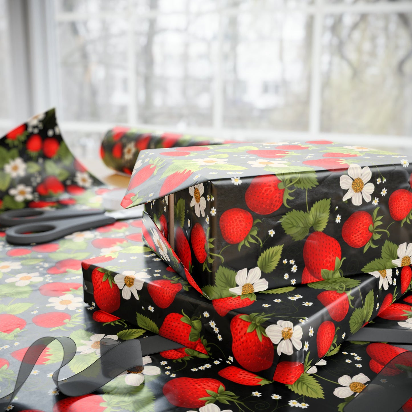 Strawberry Gift Wrapping Paper