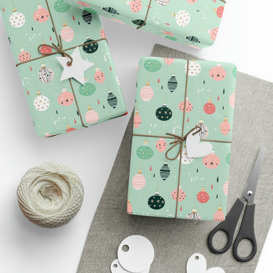 Christmas Ornament Gift Wrapping Paper