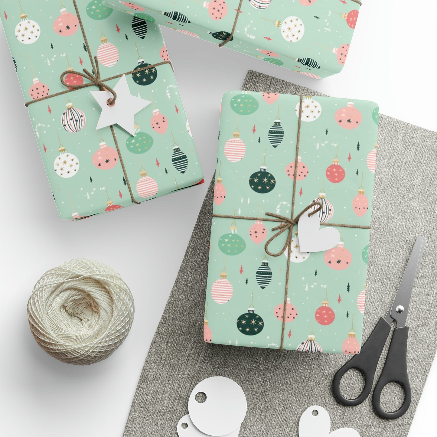 Christmas Ornament Gift Wrapping Paper