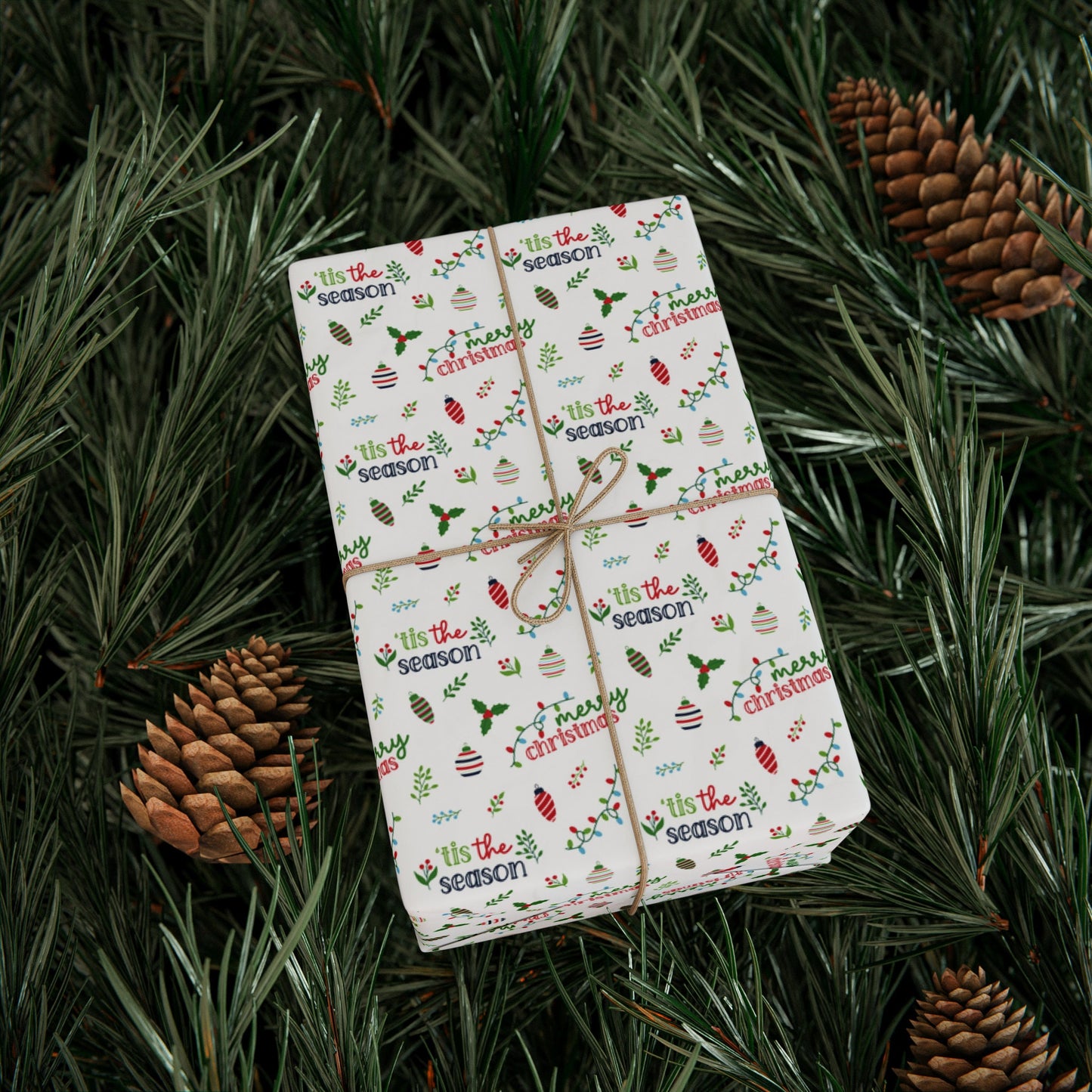 Christmas Gift Wrapping Paper Holiday Wrapping Paper Christmas Gift Wrapping Paper Christmas Lights Paper