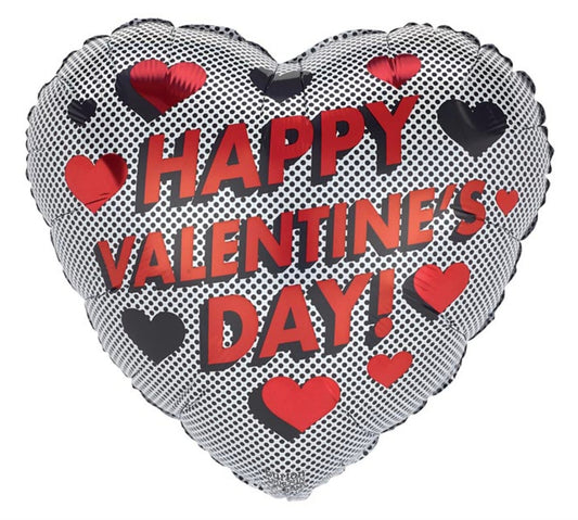 Comic-Style Happy Valentine's Day Foil Balloon