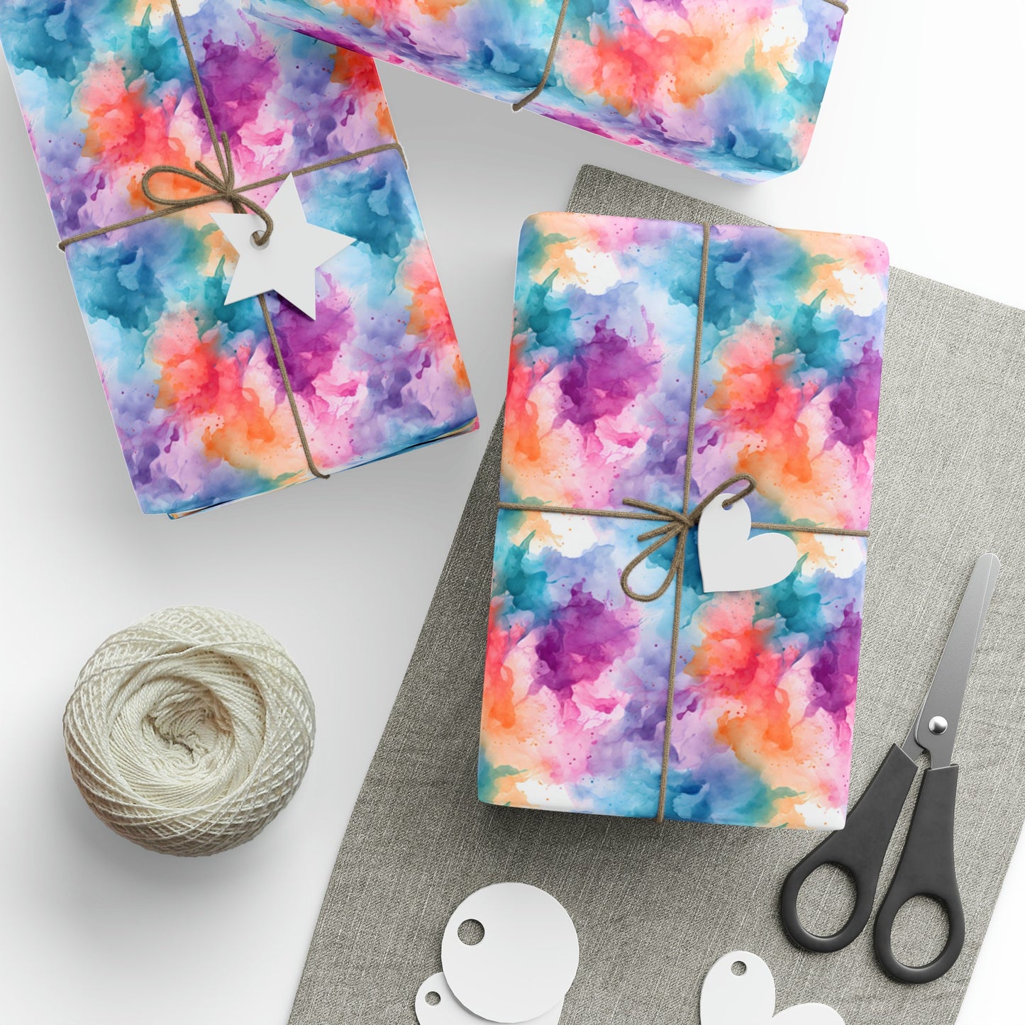 Alcohol Ink Gift Wrapping Paper