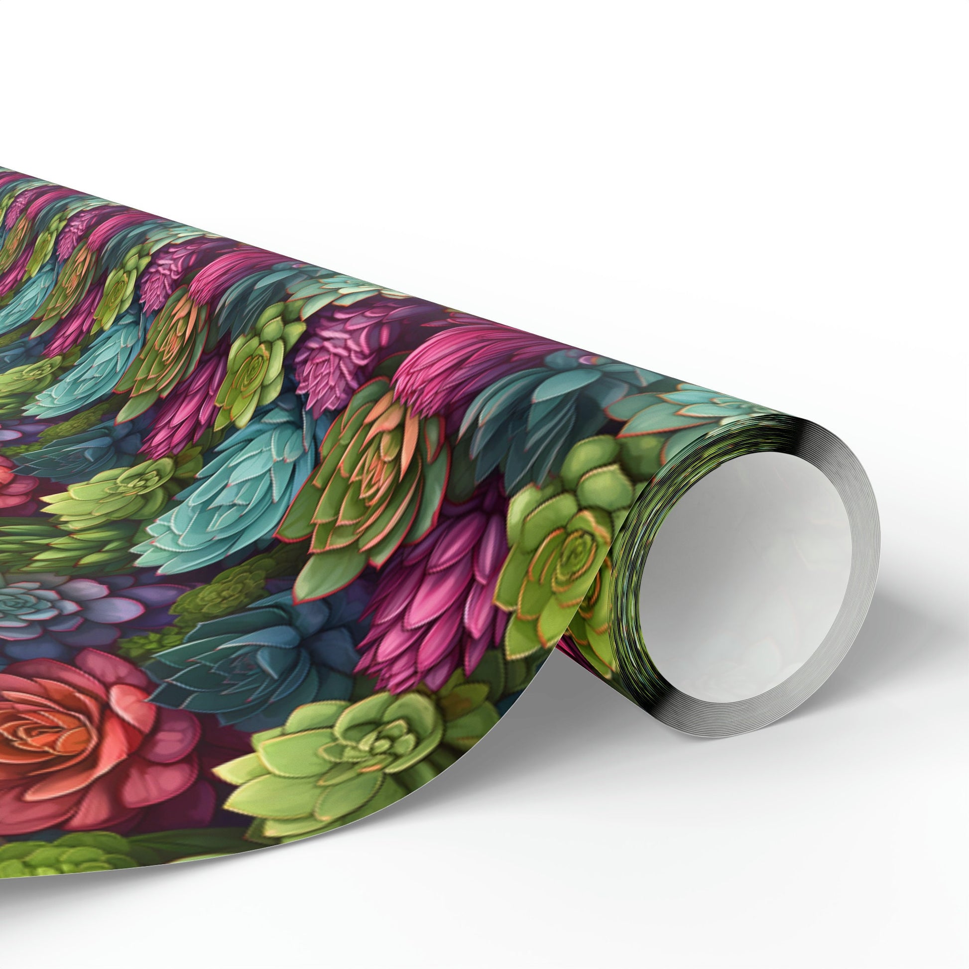 succulent wrapping paper Succulent Gift Wrapping Paper – Rambling Red's