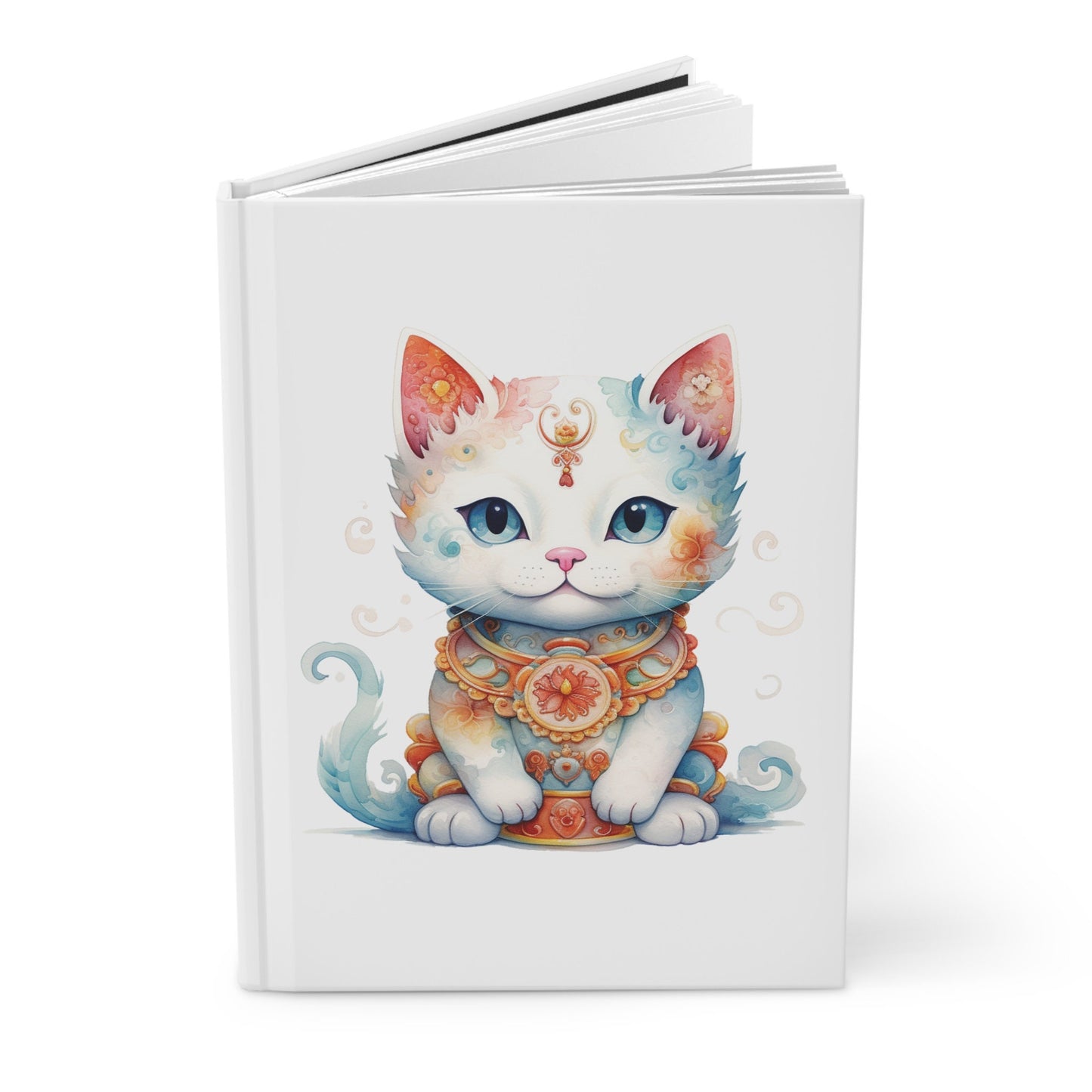 Lucky Cat Hardcover Journal Matte Notebook journal Garden Journal Dream journal Goal Journal Cat Journal